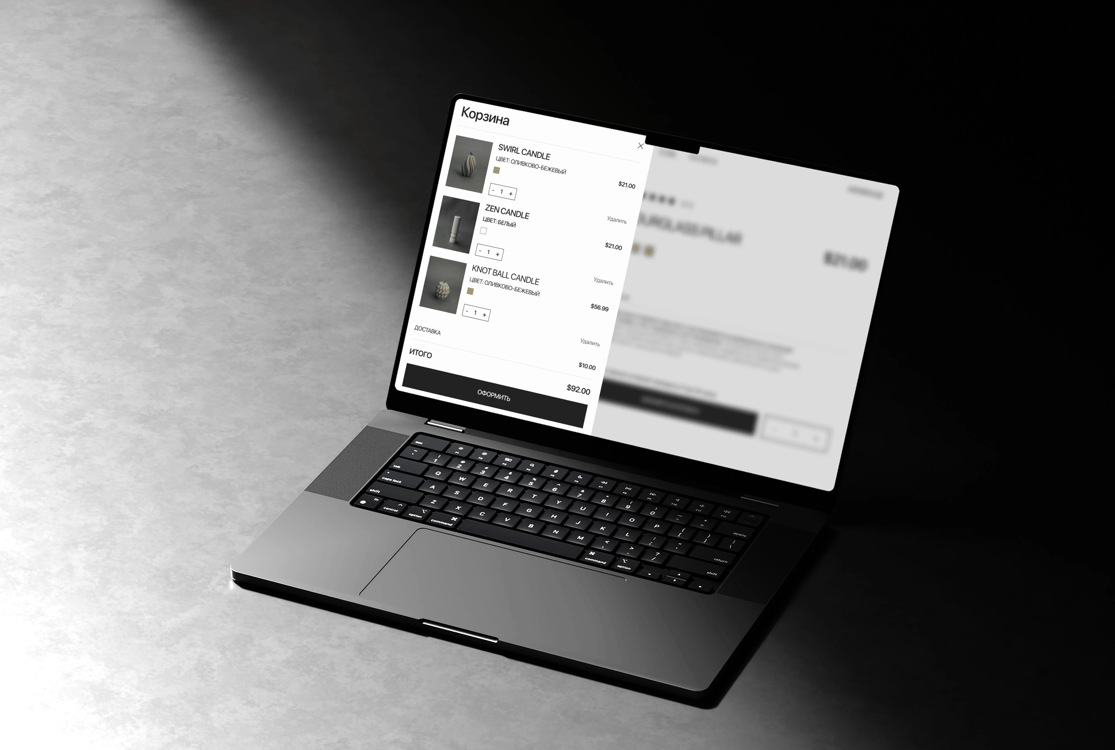 LAWA - candle store, e-commercy design — Изображение №11 — Интерфейсы, Брендинг на Dprofile