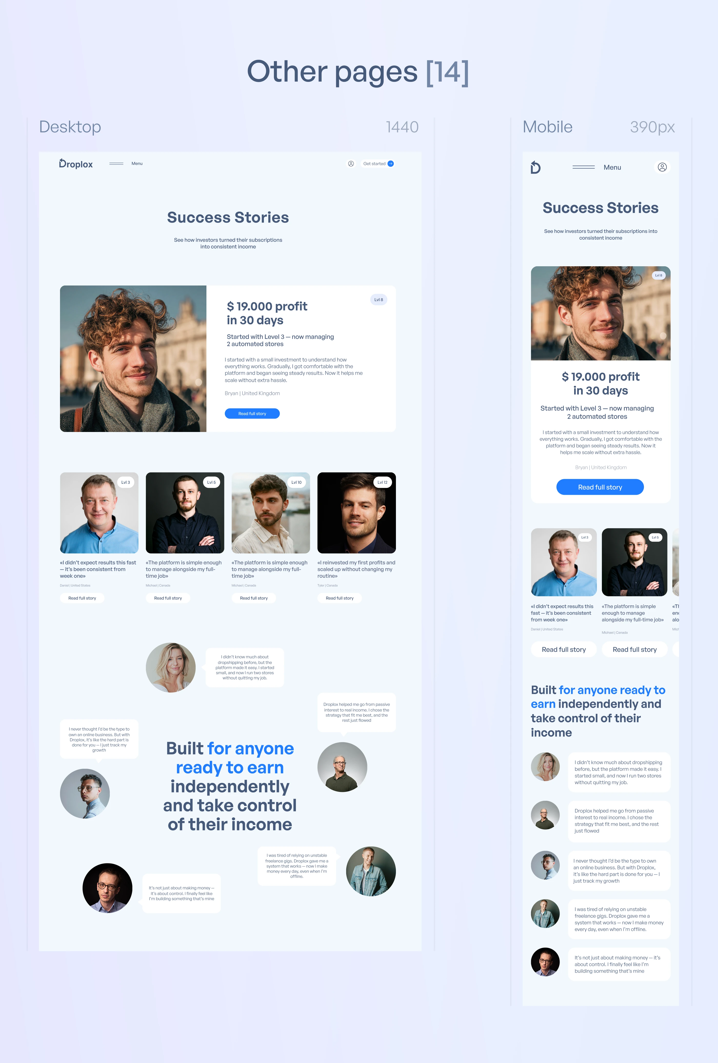 Комплексный дизайн Saas-платформа — Изображение №7 — Интерфейсы на Dprofile