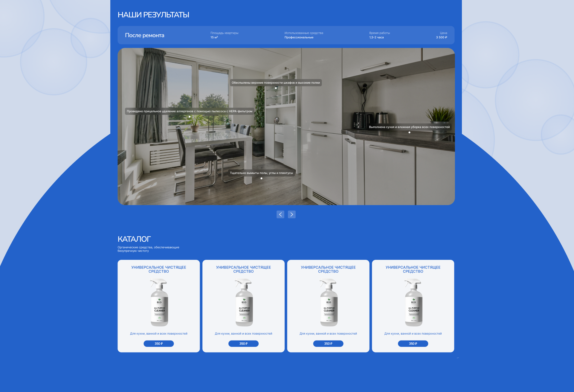 [ECO CLEAN] Commercial project — Изображение №4 — Интерфейсы, Брендинг на Dprofile
