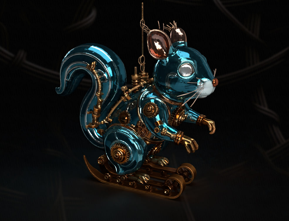 3D-модель лошади, кита, механической белки — Изображение №2 — 3D, Анимация на Dprofile