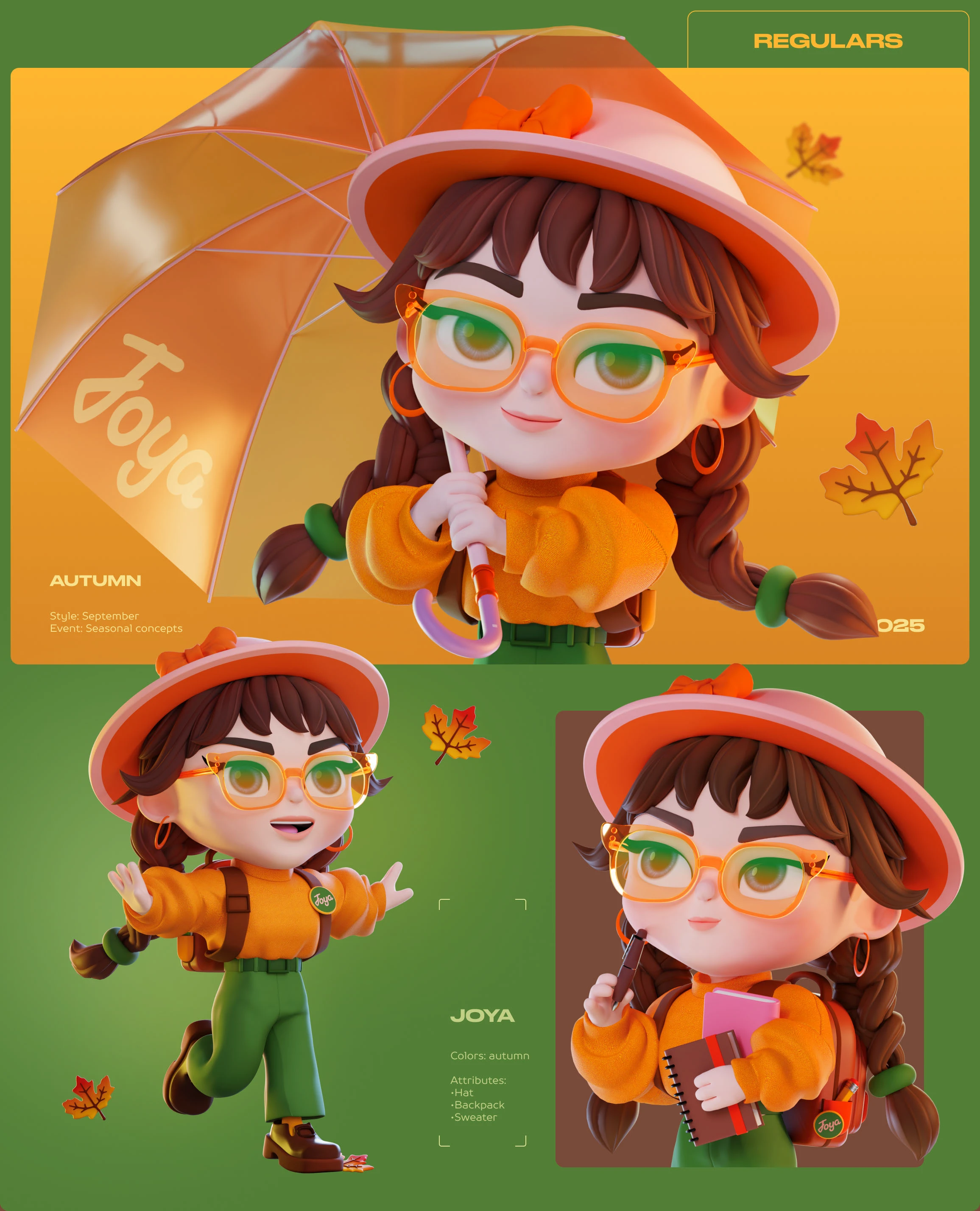 JOKI JOYA - mascot character styles | vol.3 — Изображение №13 — Иллюстрация, 3D на Dprofile