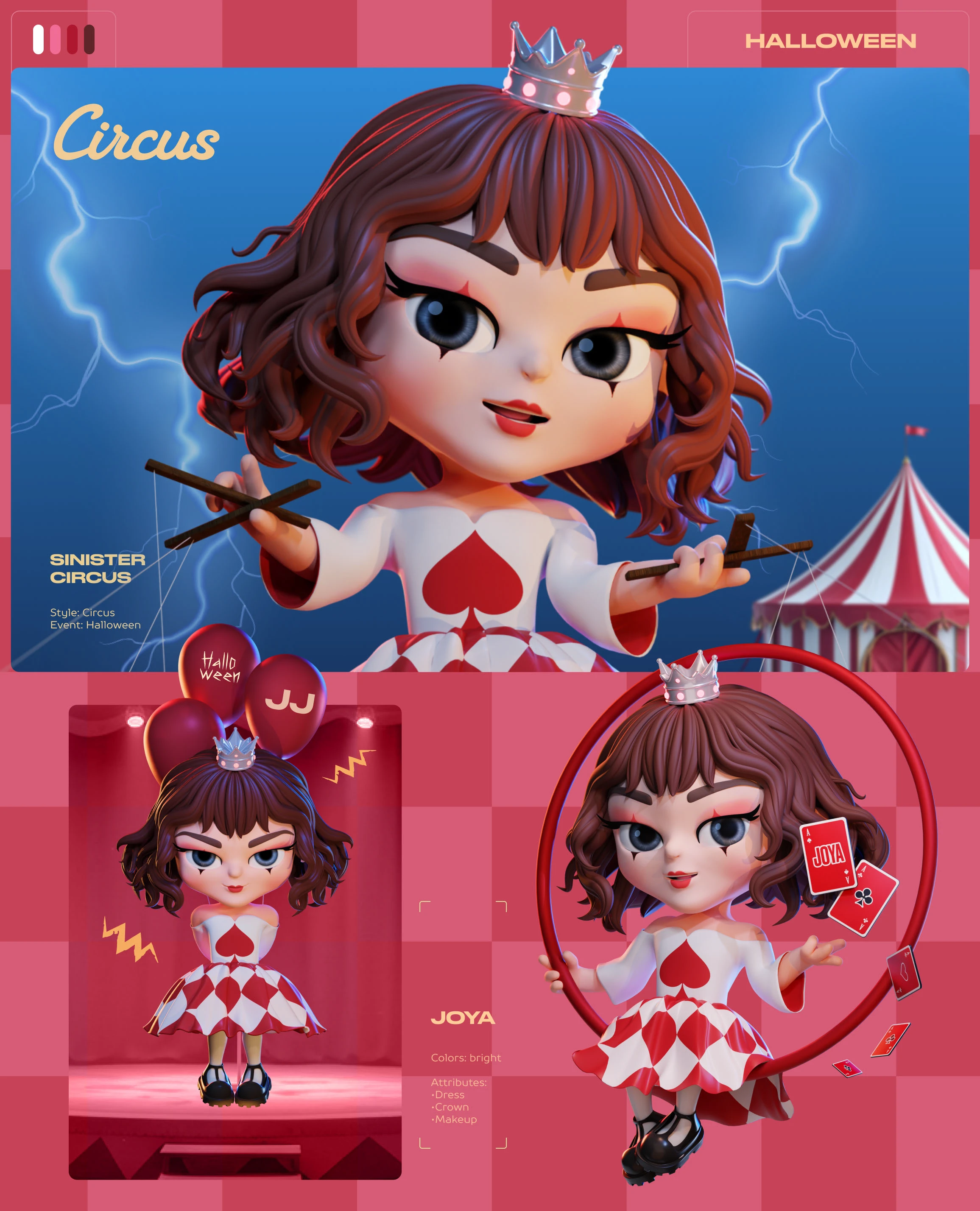 JOKI JOYA - mascot character styles | vol.3 — Изображение №9 — Иллюстрация, 3D на Dprofile