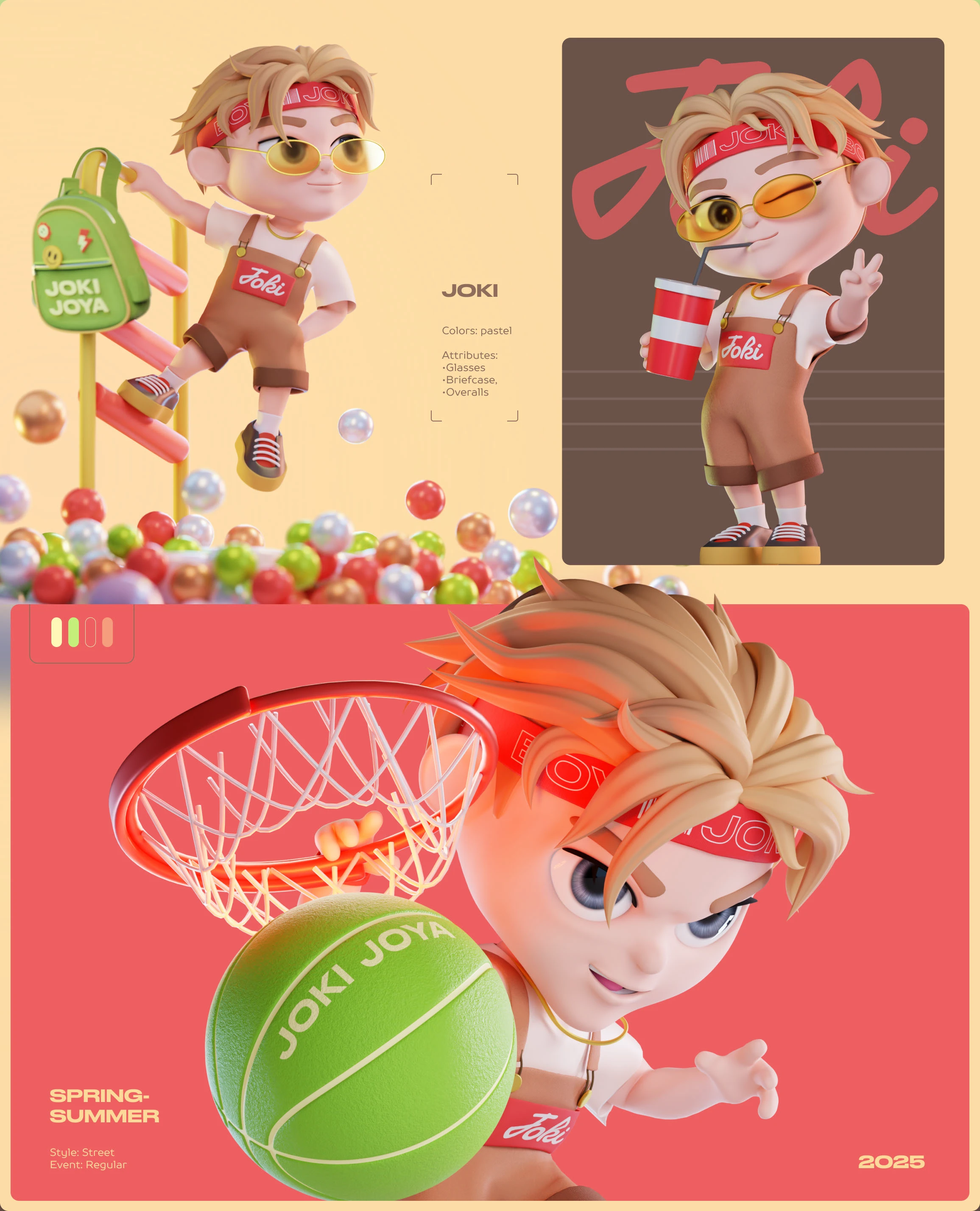 JOKI JOYA - mascot character styles | vol.3 — Изображение №5 — Иллюстрация, 3D на Dprofile
