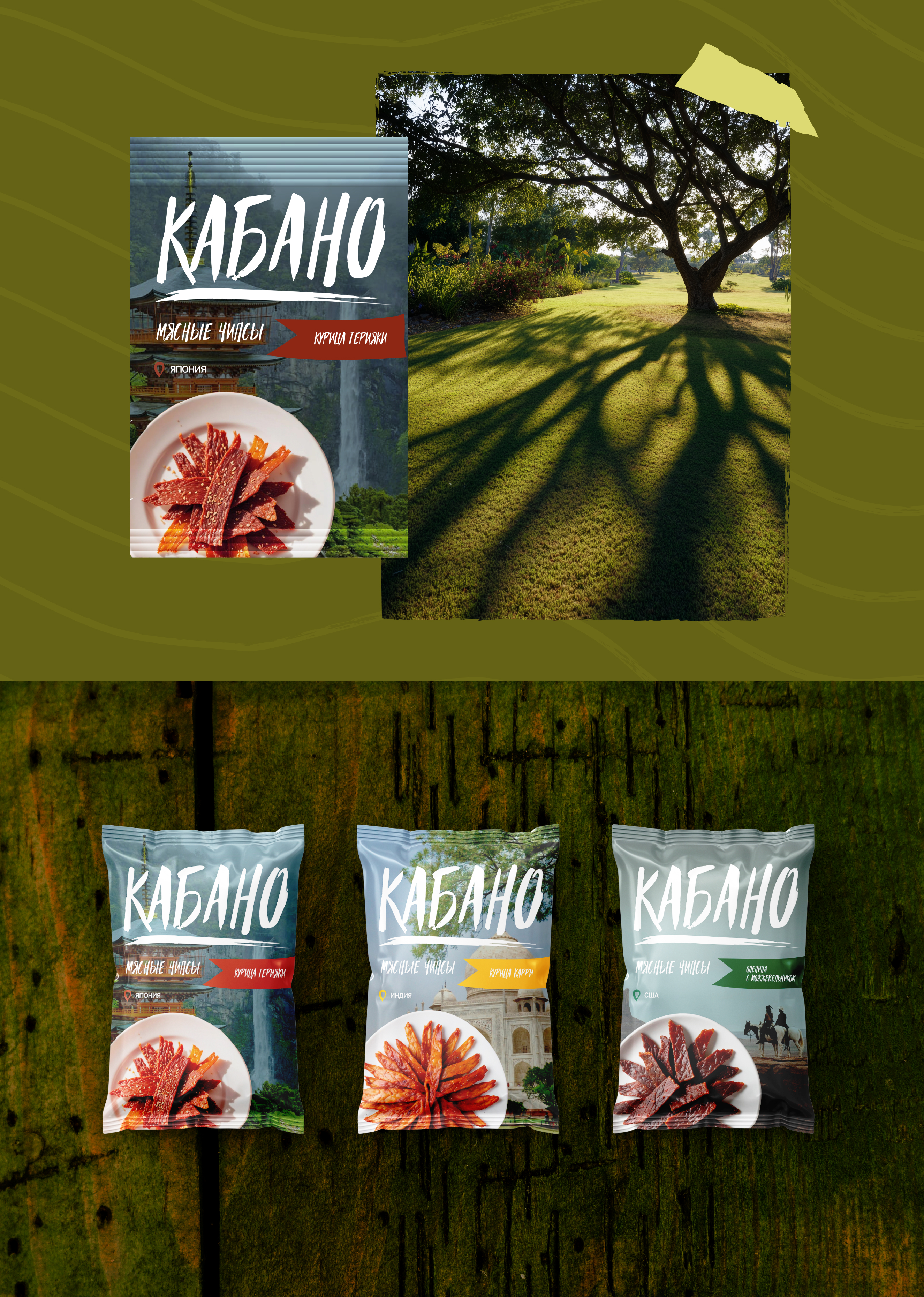 КАБАНО | дизайн упаковки мясных чипсов — Изображение №9 — Интерфейсы, Брендинг на Dprofile
