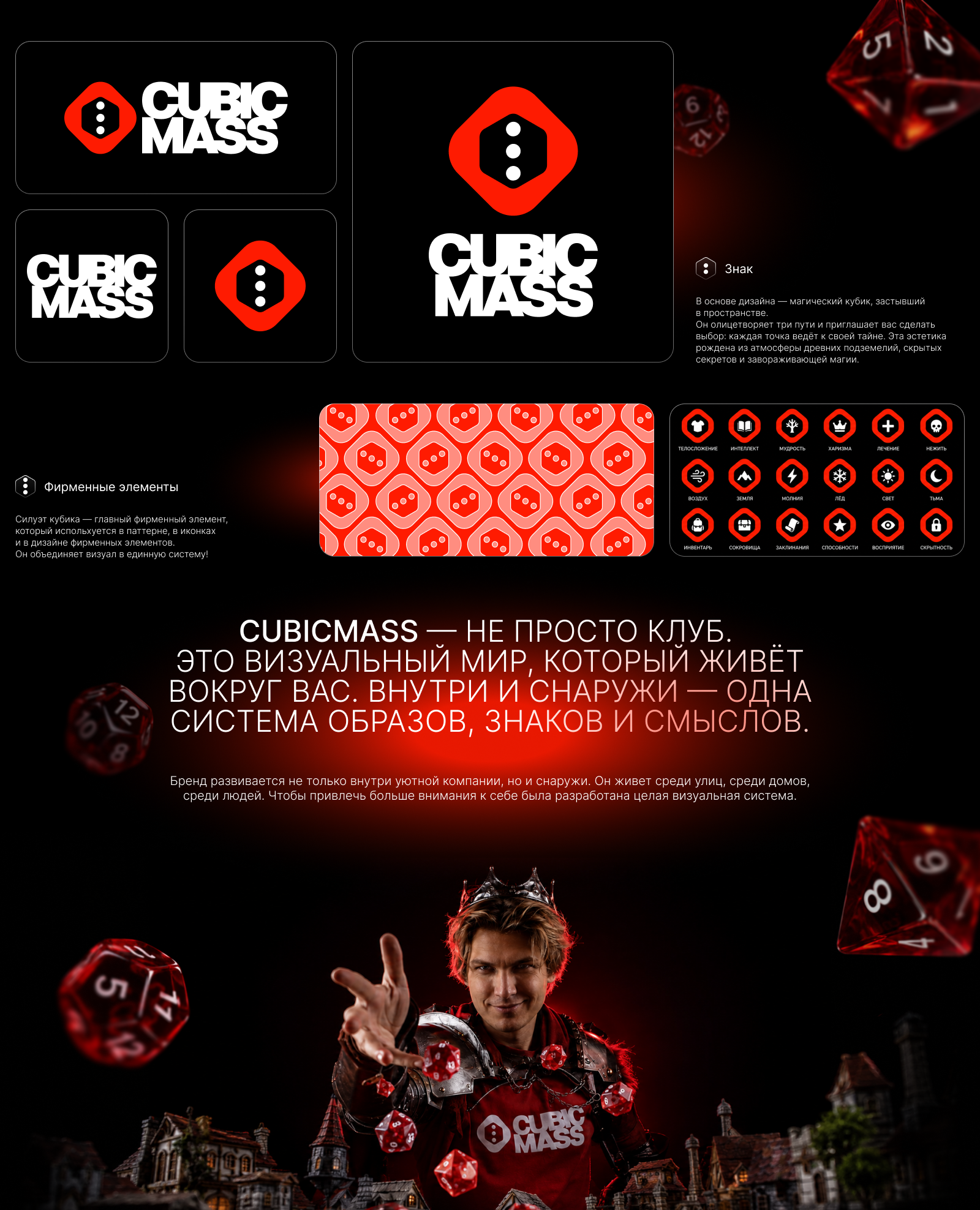 CUBICMASS — стиль для DND клуба — Изображение №3 — Брендинг, Нейро на Dprofile
