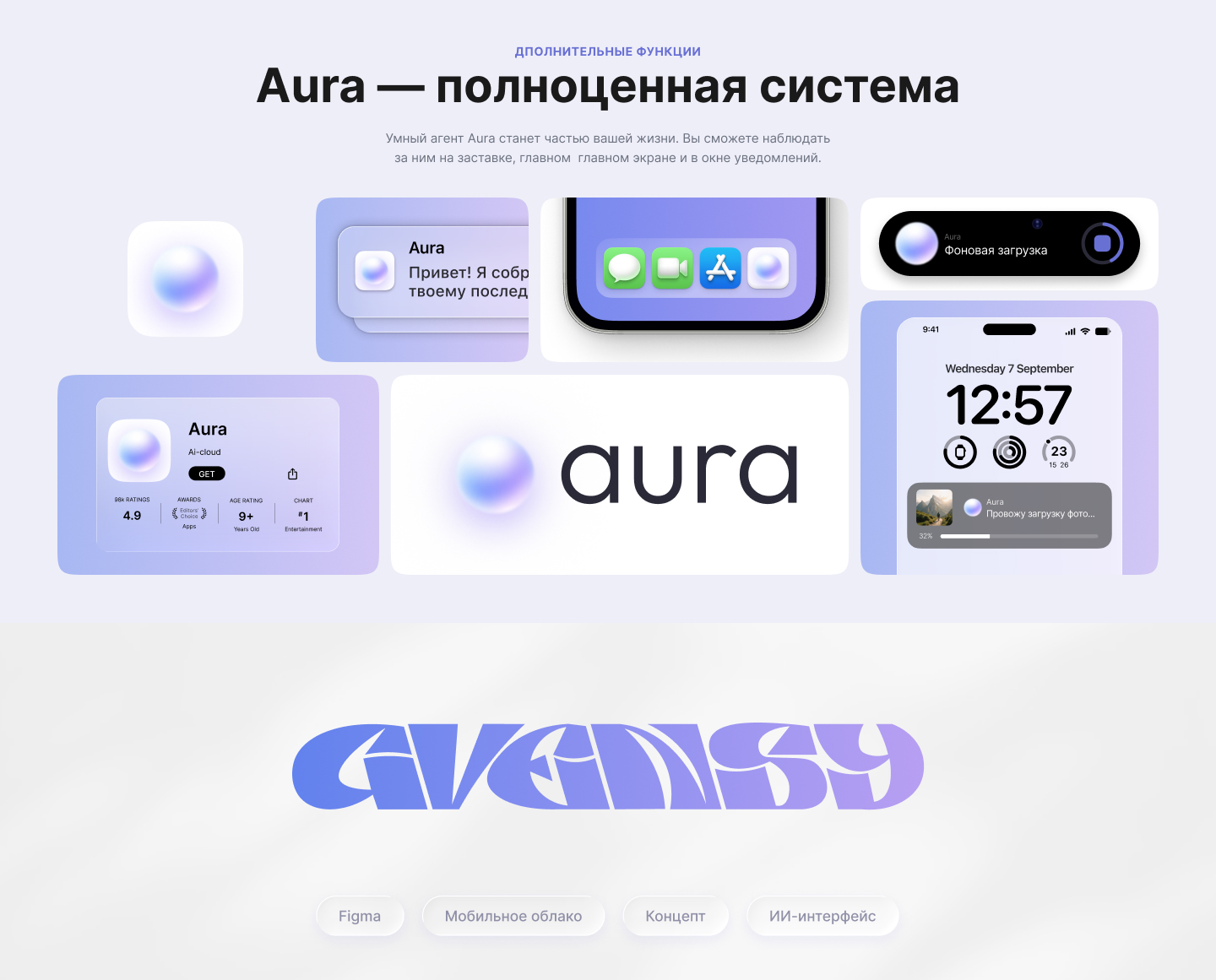 Aura — мобильное ИИ-облако — Изображение №5 — Интерфейсы на Dprofile