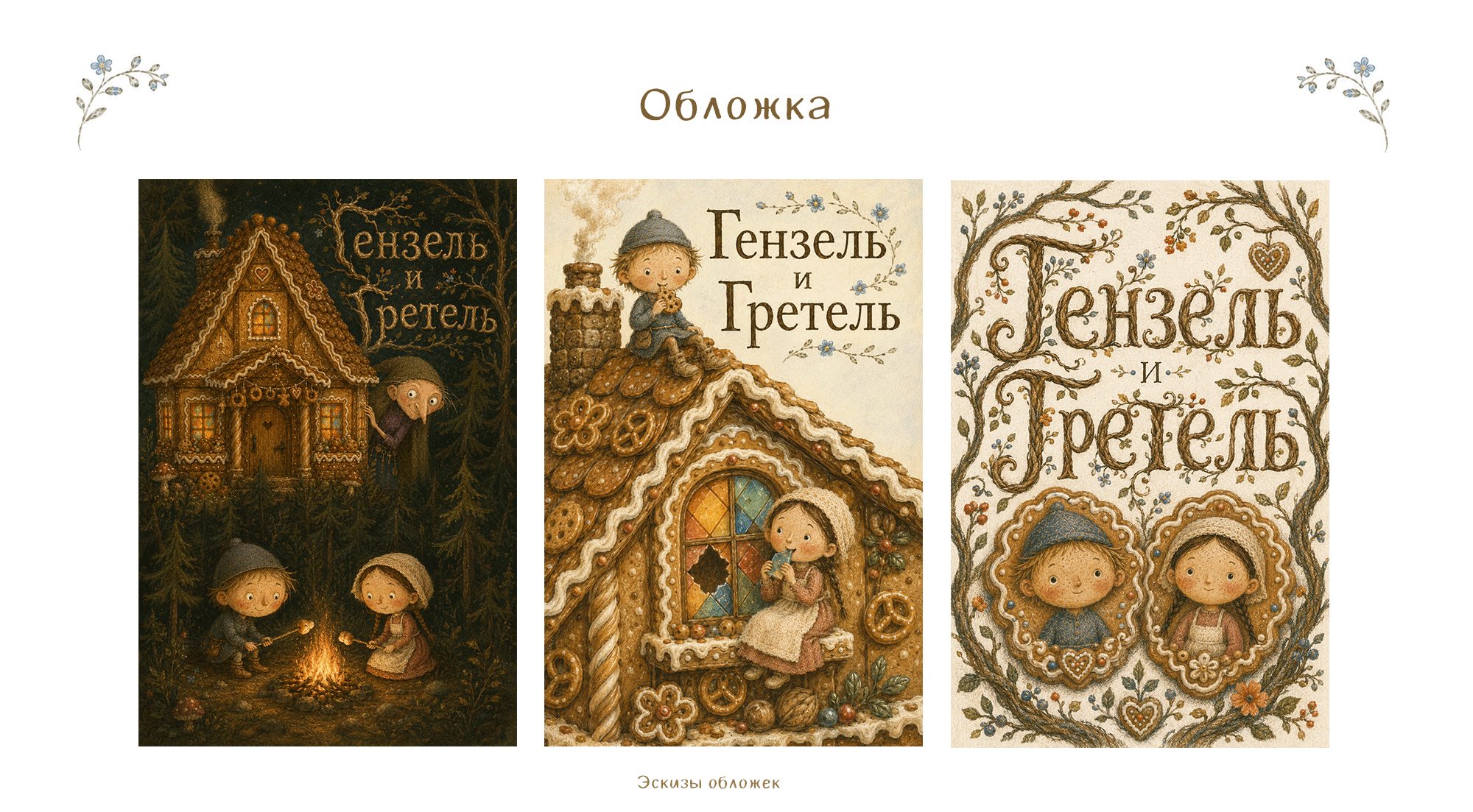 Книжка-картинка для детей 6-8 лет «Гензель и Гретель» — Изображение №6 — Иллюстрация, Нейро на Dprofile