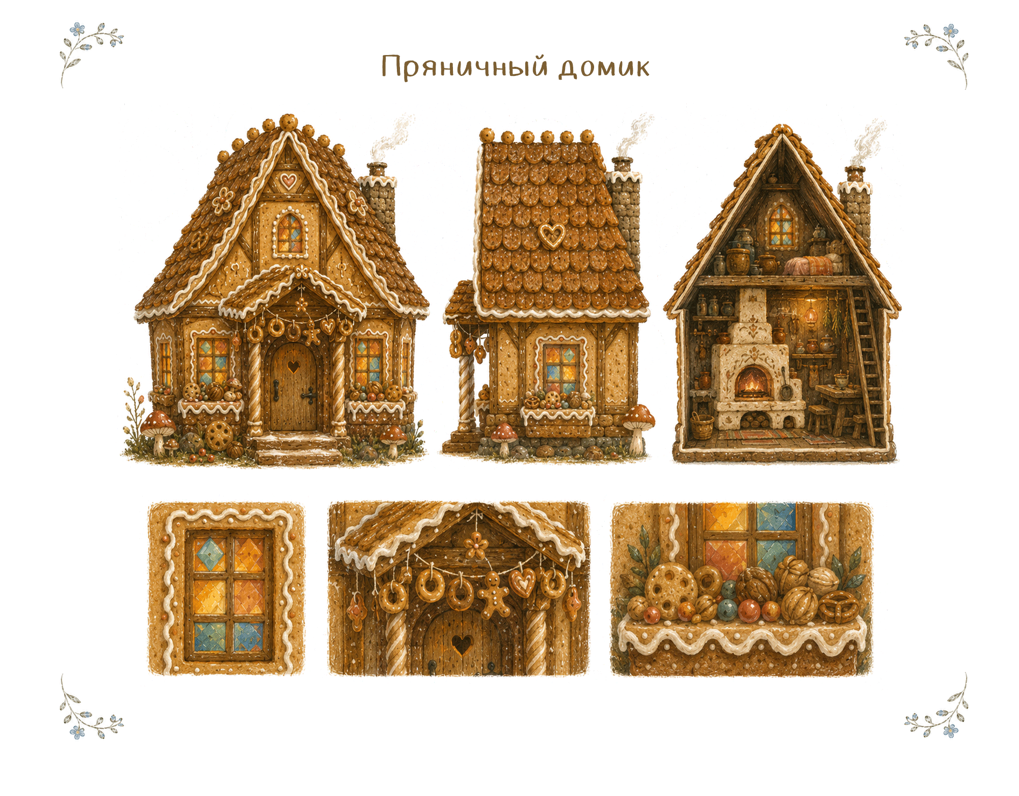 Книжка-картинка для детей 6-8 лет «Гензель и Гретель» — Изображение №4 — Иллюстрация, Нейро на Dprofile