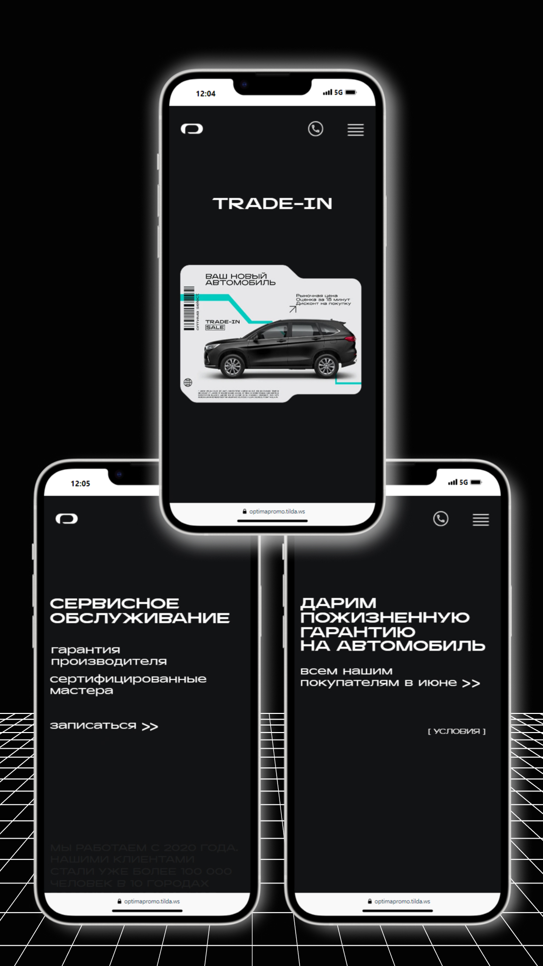 Промо-сайт для дилерской сети ОПТИМА — Изображение №5 — Интерфейсы, Брендинг на Dprofile