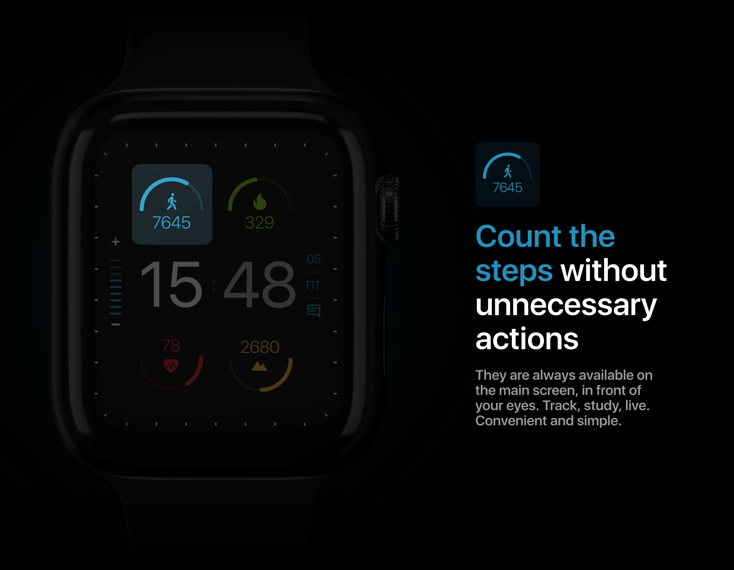 Apple Watch UI Interface Design — Изображение №3 — Интерфейсы, 3D на Dprofile