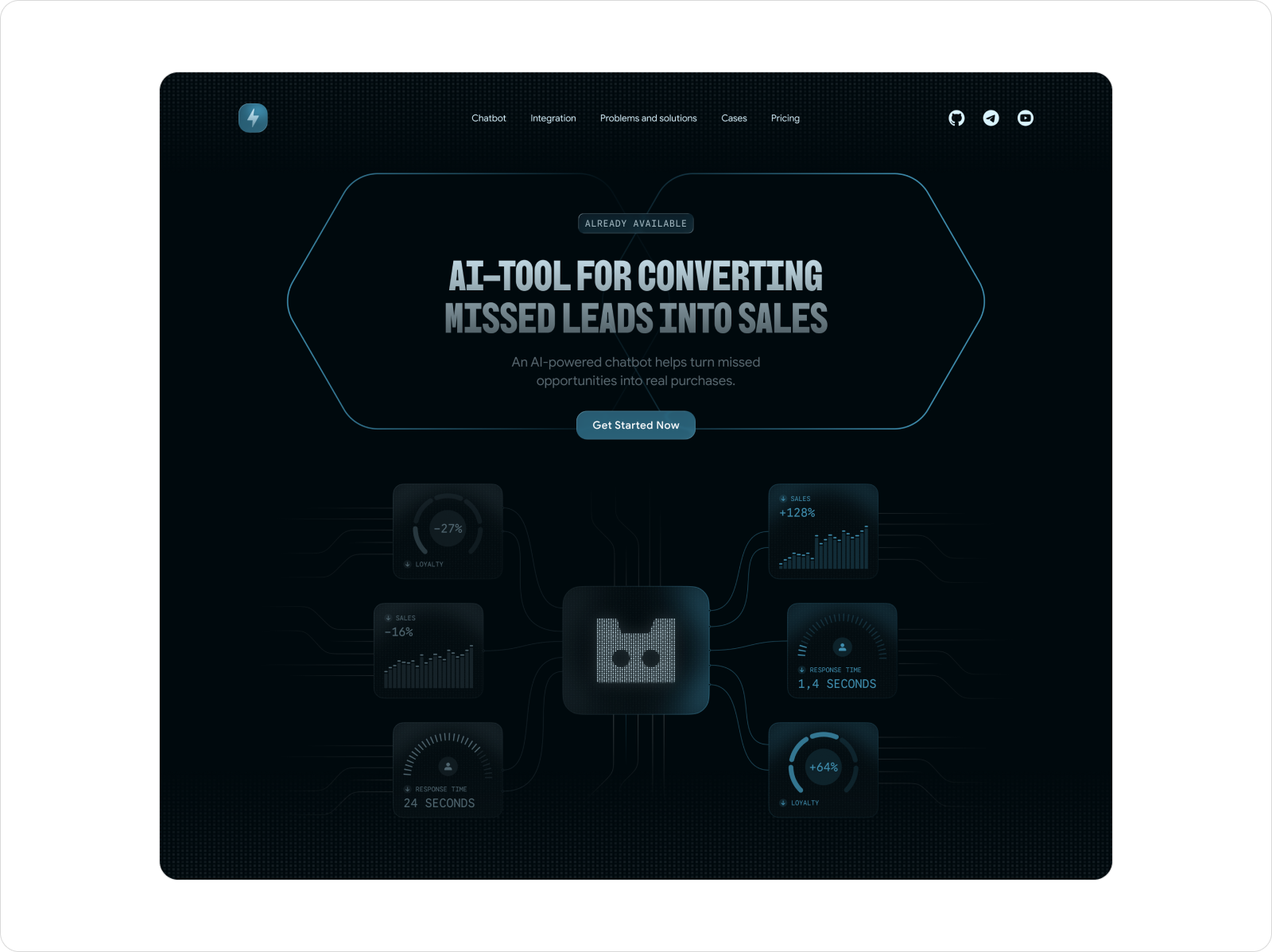 Orion AI — Landing Page — Изображение №3 — Интерфейсы, Иллюстрация на Dprofile