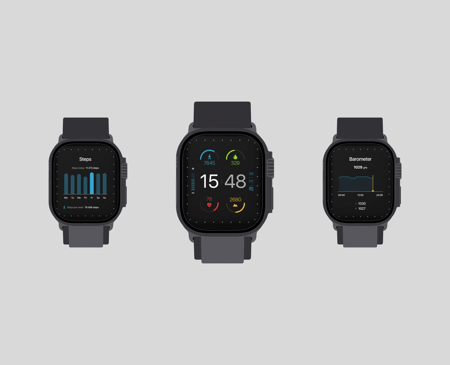 Apple Watch UI Interface Design на Dprofile