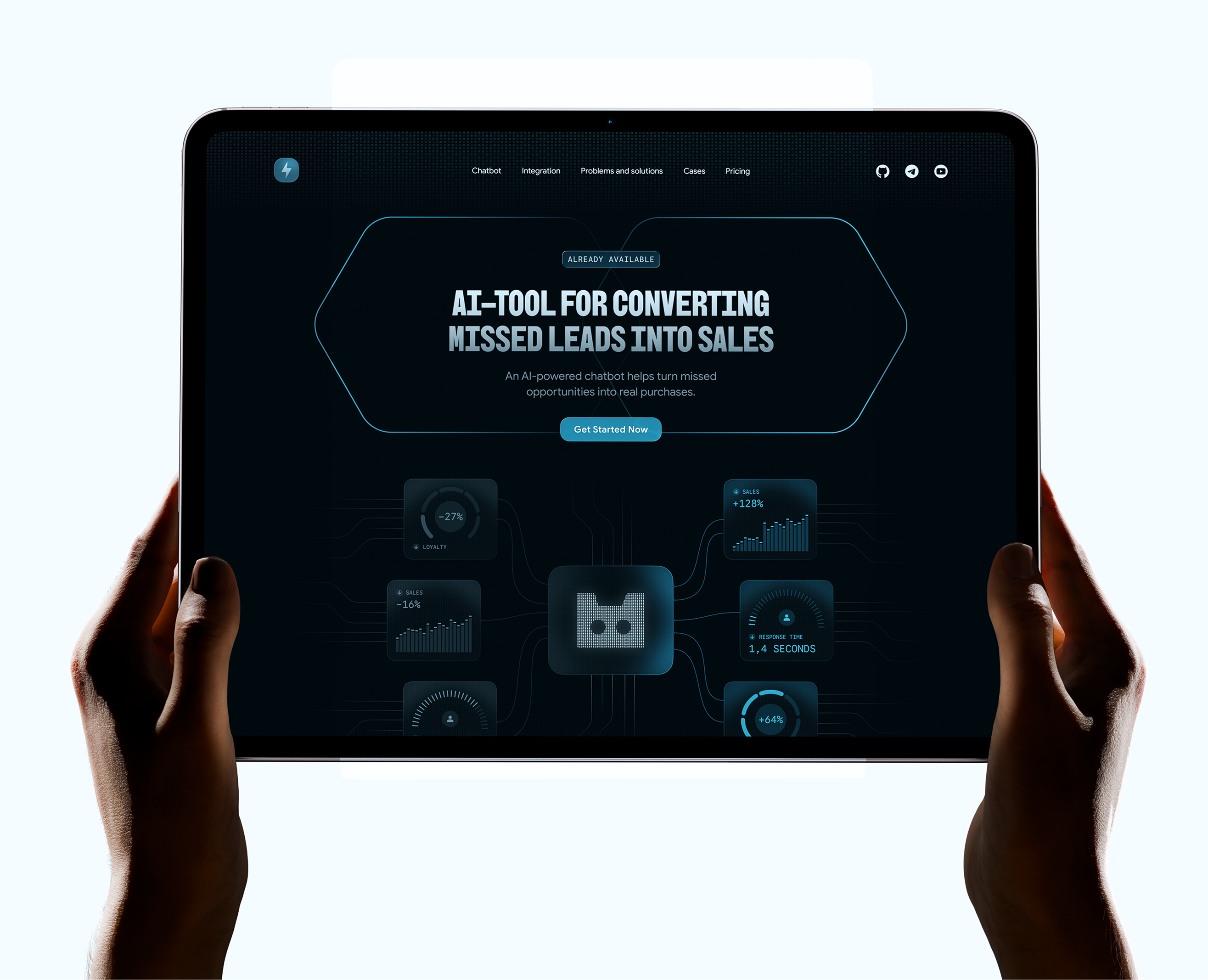 Orion AI — Landing Page — Интерфейсы, Иллюстрация на Dprofile