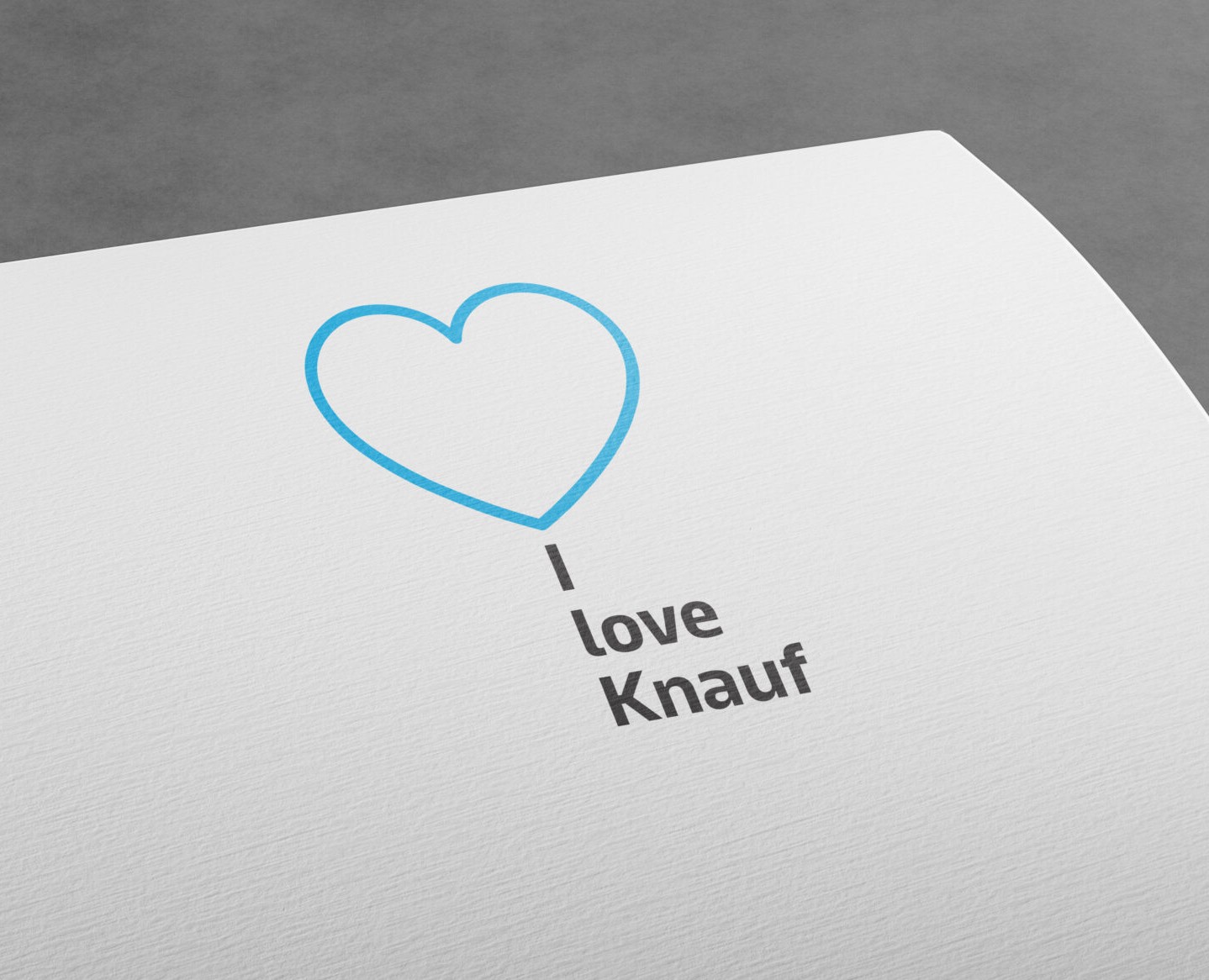 Логотип I Love Knauf — Брендинг на Dprofile