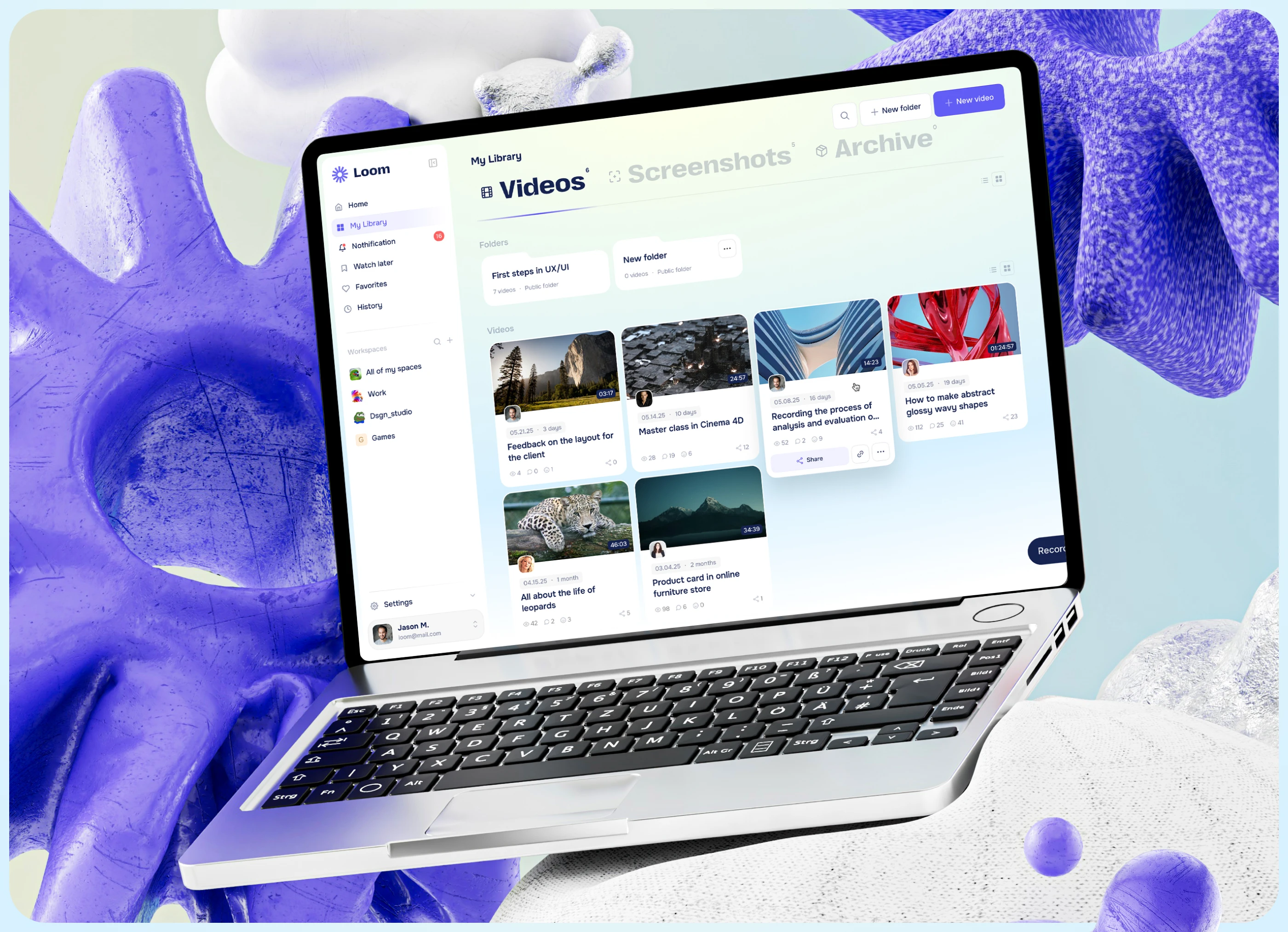 Loom redesign — Изображение №1 — Интерфейсы на Dprofile