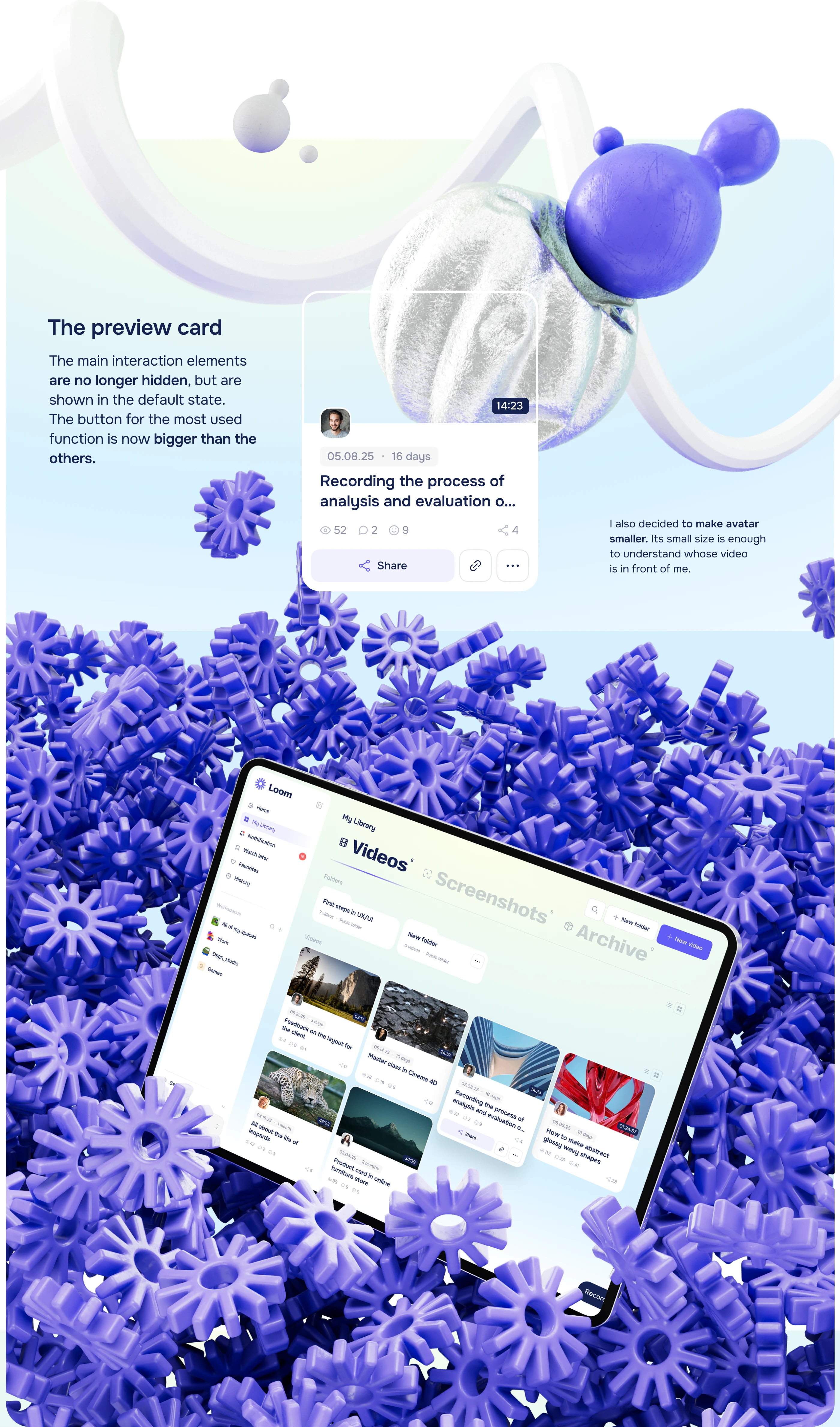 Loom redesign — Изображение №5 — Интерфейсы на Dprofile