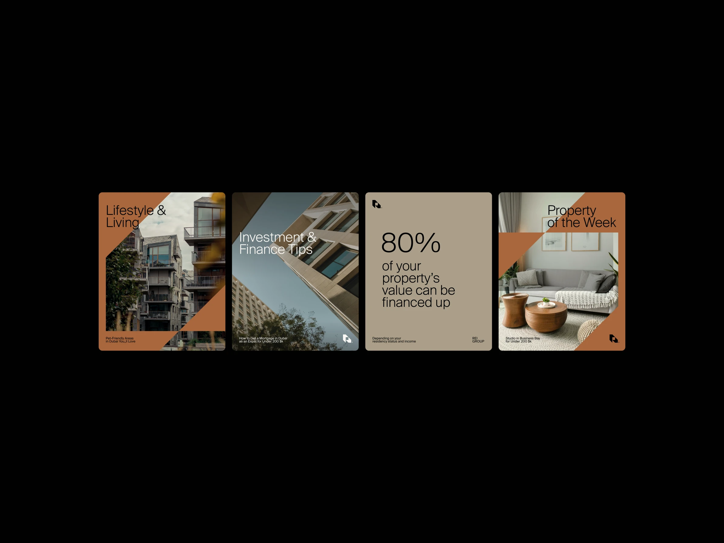 REI GROUP | REAL ESTATE — Изображение №12 — Брендинг, Графика на Dprofile