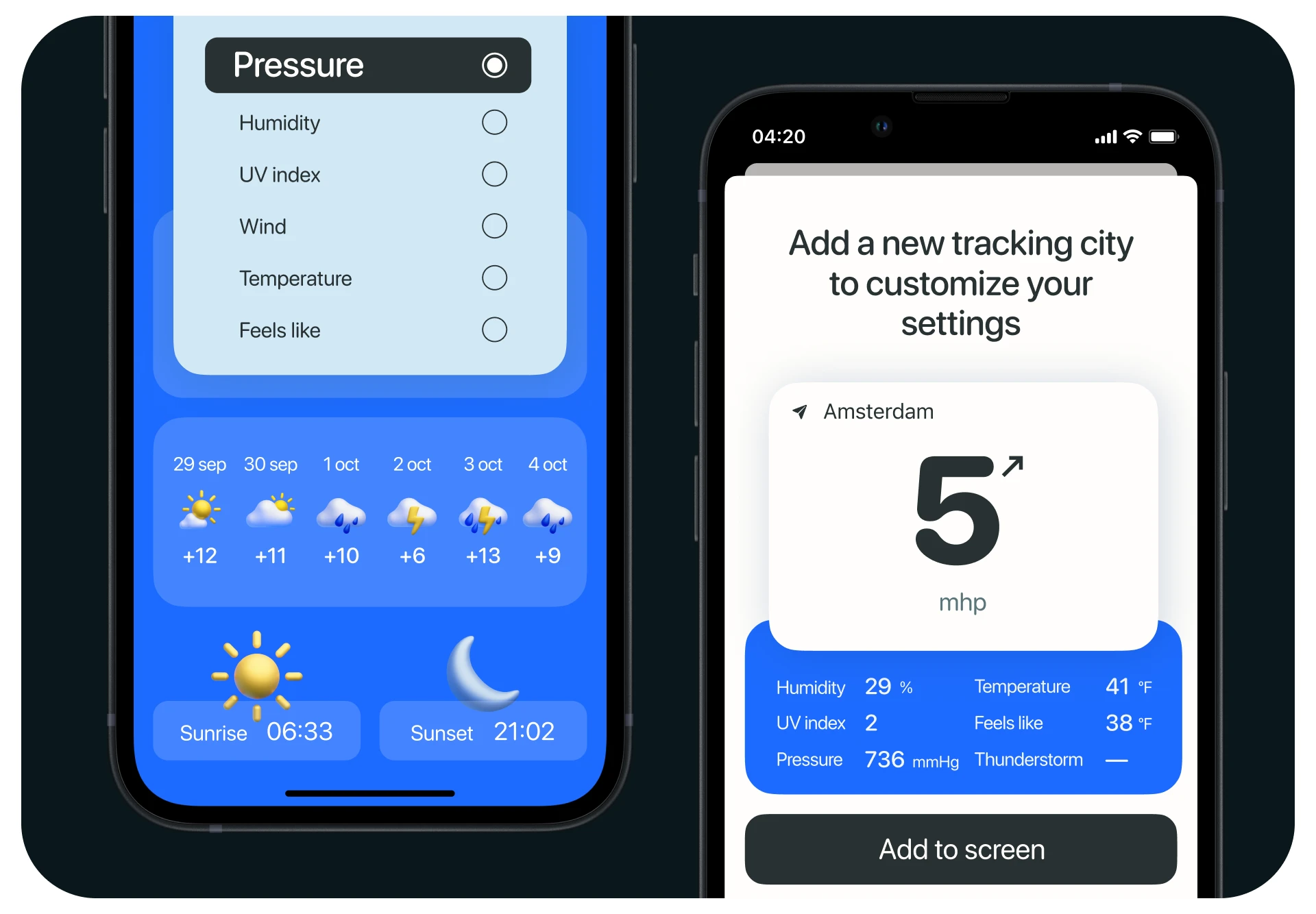 handy weather app — Изображение №3 — Интерфейсы на Dprofile