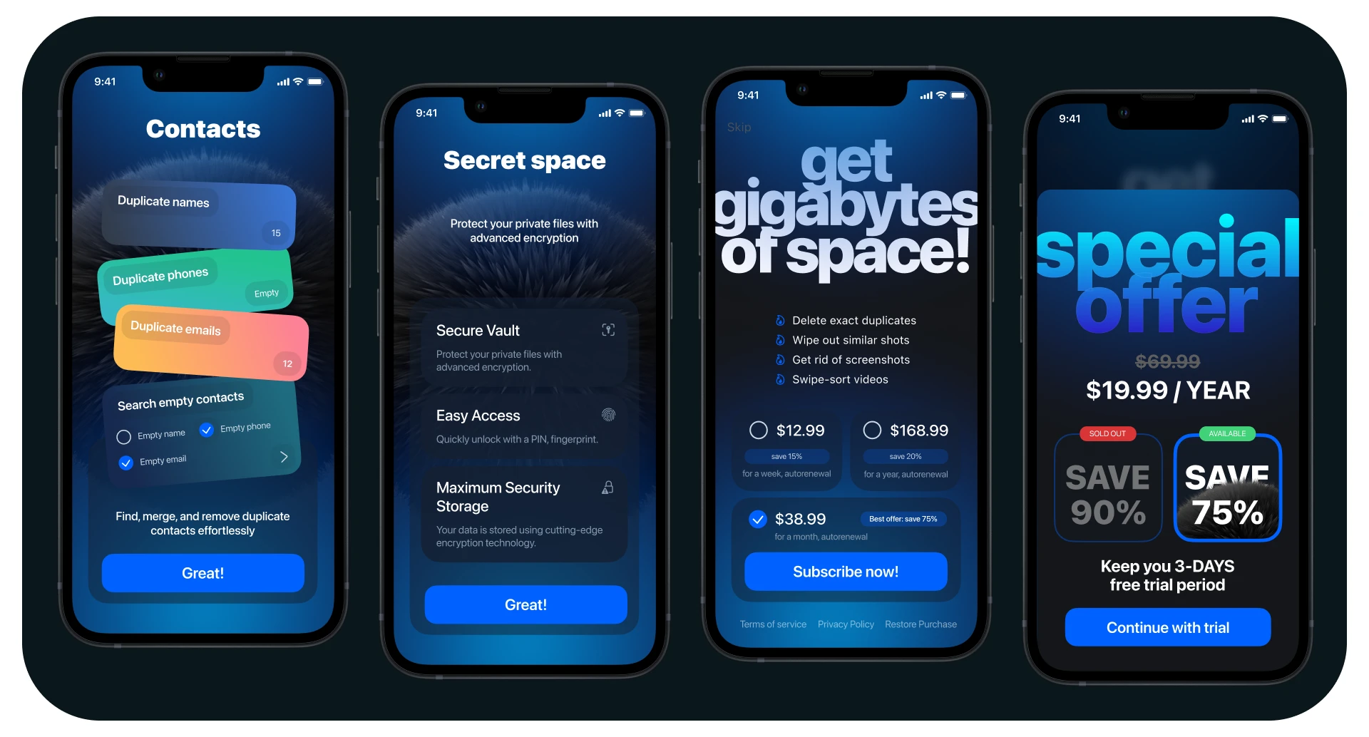 manage your storage securely — Изображение №3 — Интерфейсы на Dprofile