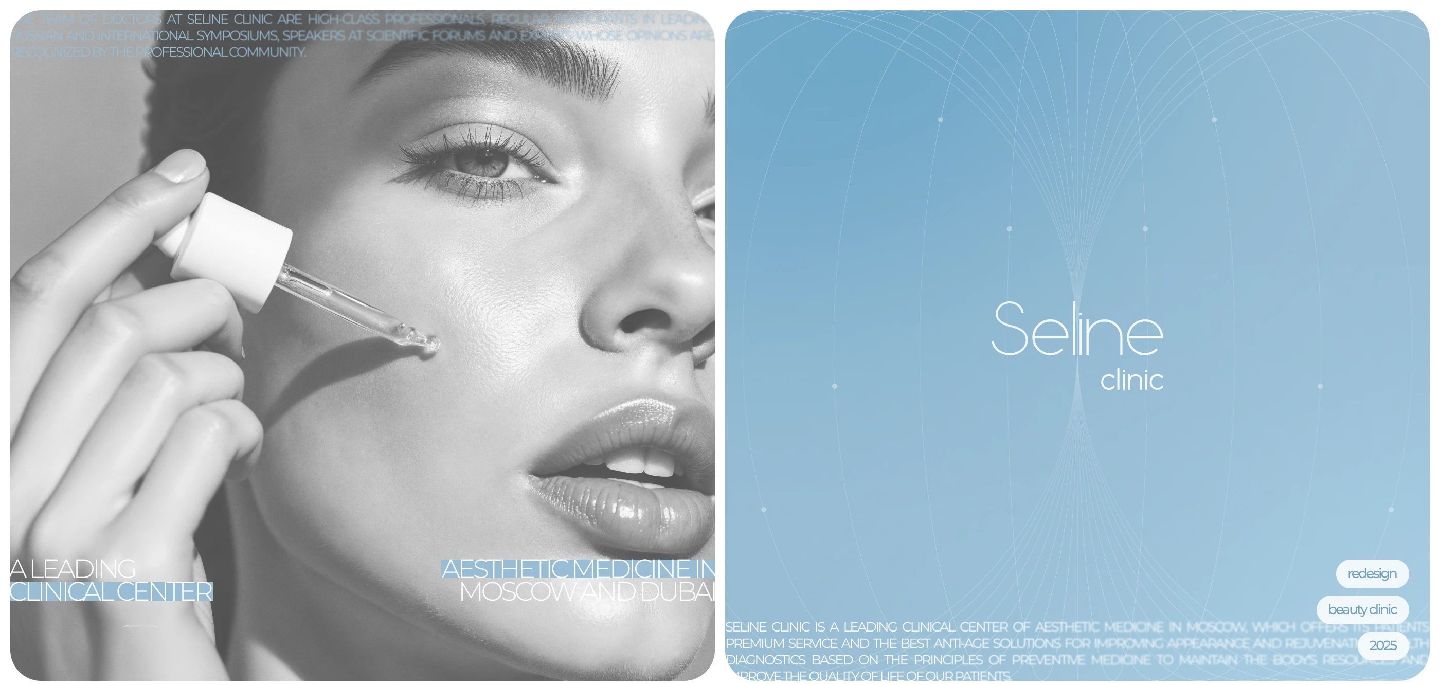 Seline Clinic. Corporate Site. Redesign — Изображение №1 — Интерфейсы, Брендинг на Dprofile