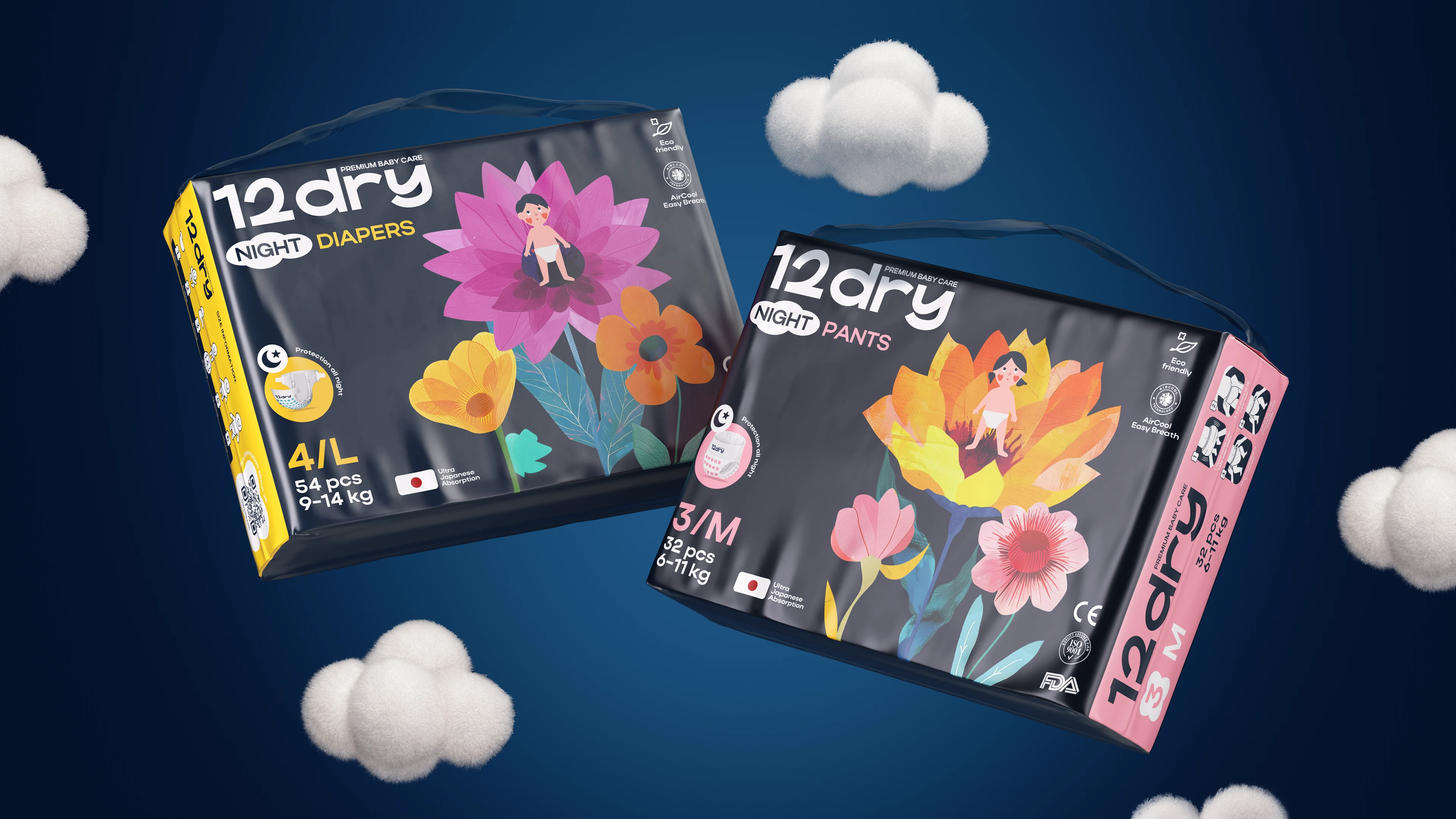 Packaging diapers and pants design — Изображение №7 — Брендинг, Иллюстрация на Dprofile