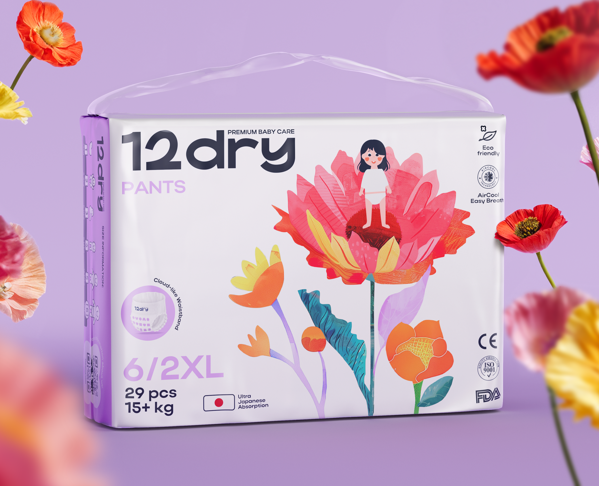 Packaging diapers and pants design — Брендинг, Иллюстрация на Dprofile