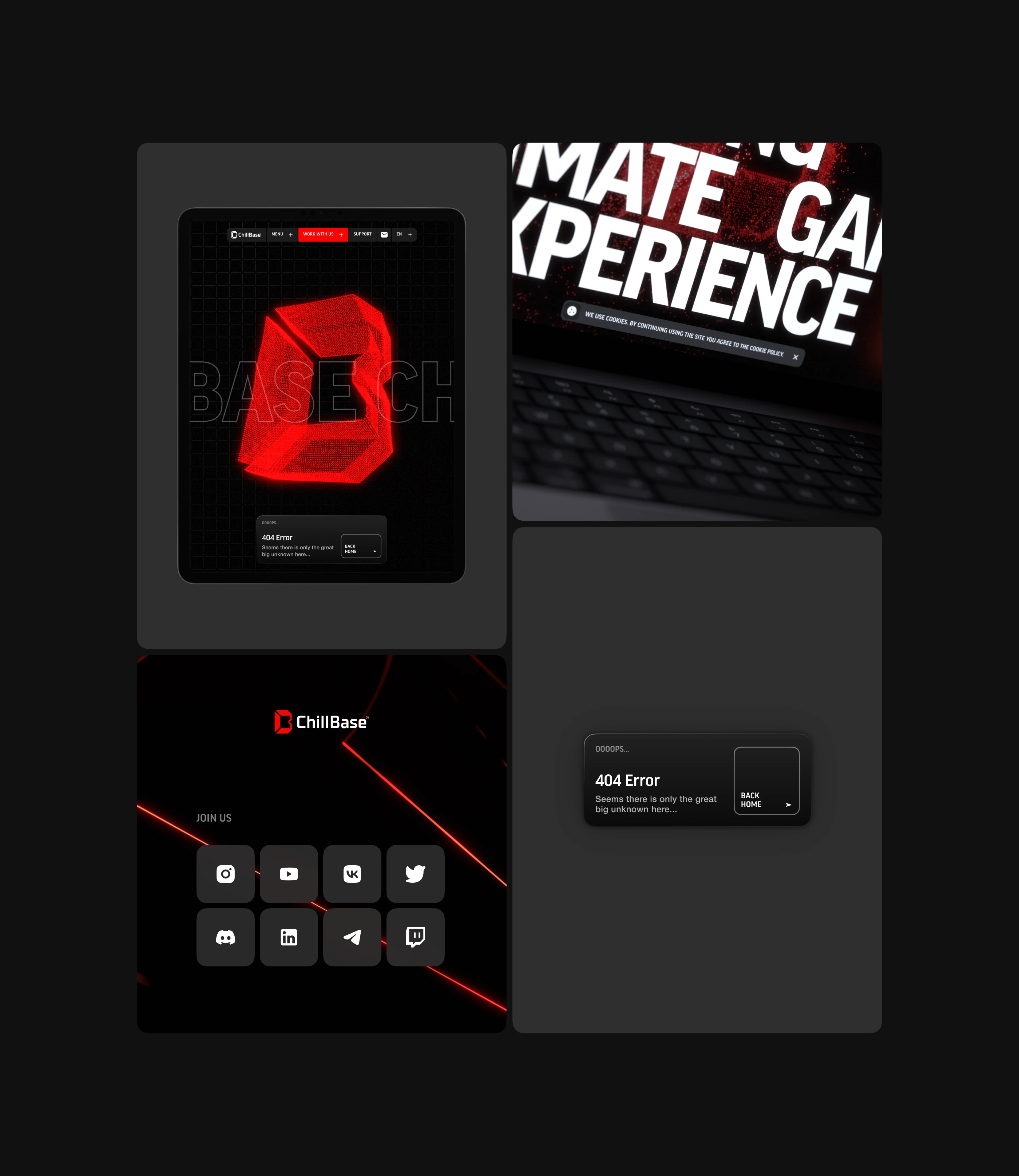 Chillbase Game Development Studio Website — Изображение №19 — Интерфейсы, Анимация на Dprofile