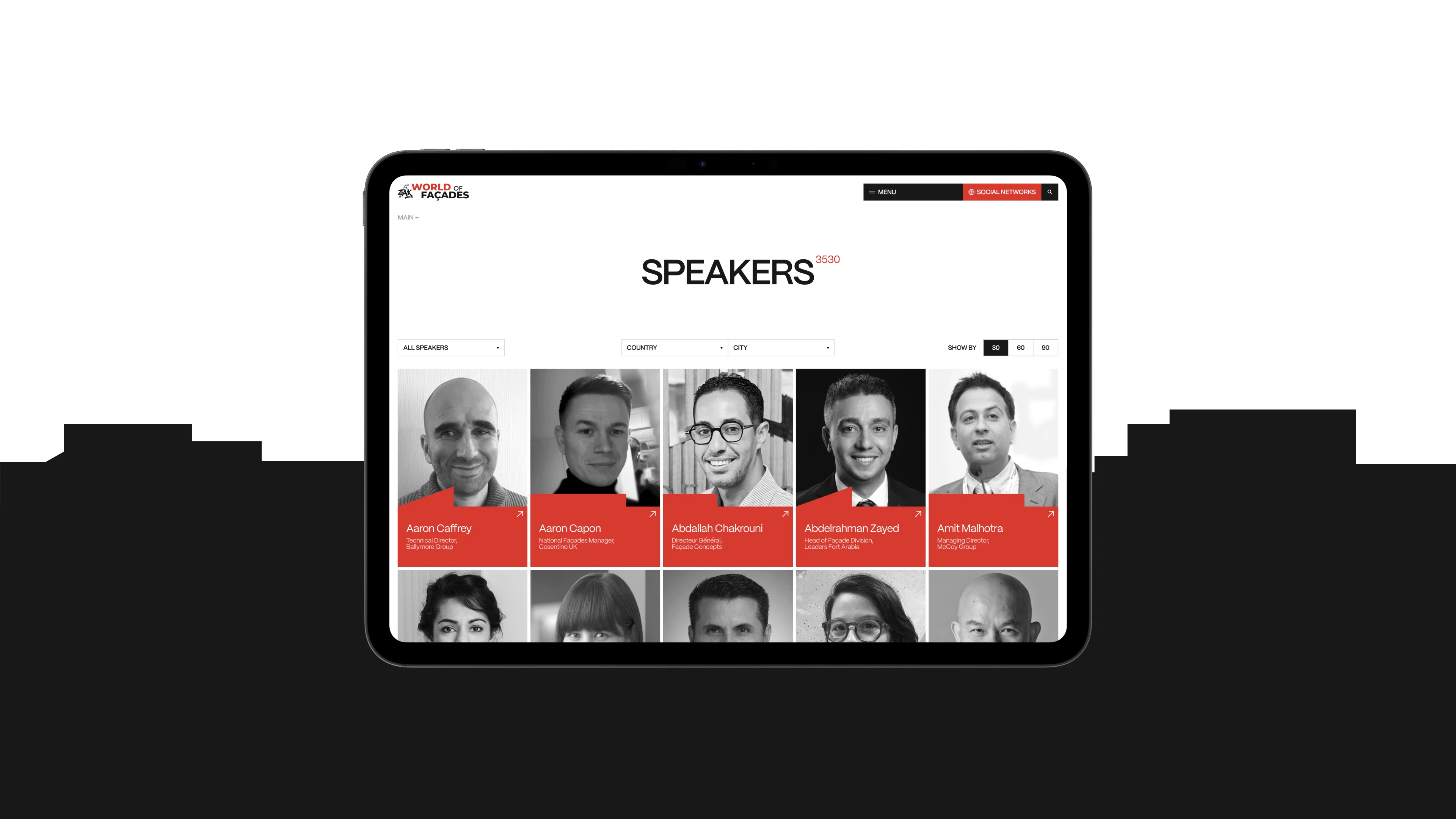 Сайт для международного строительного форума — Изображение №6 — Интерфейсы на Dprofile