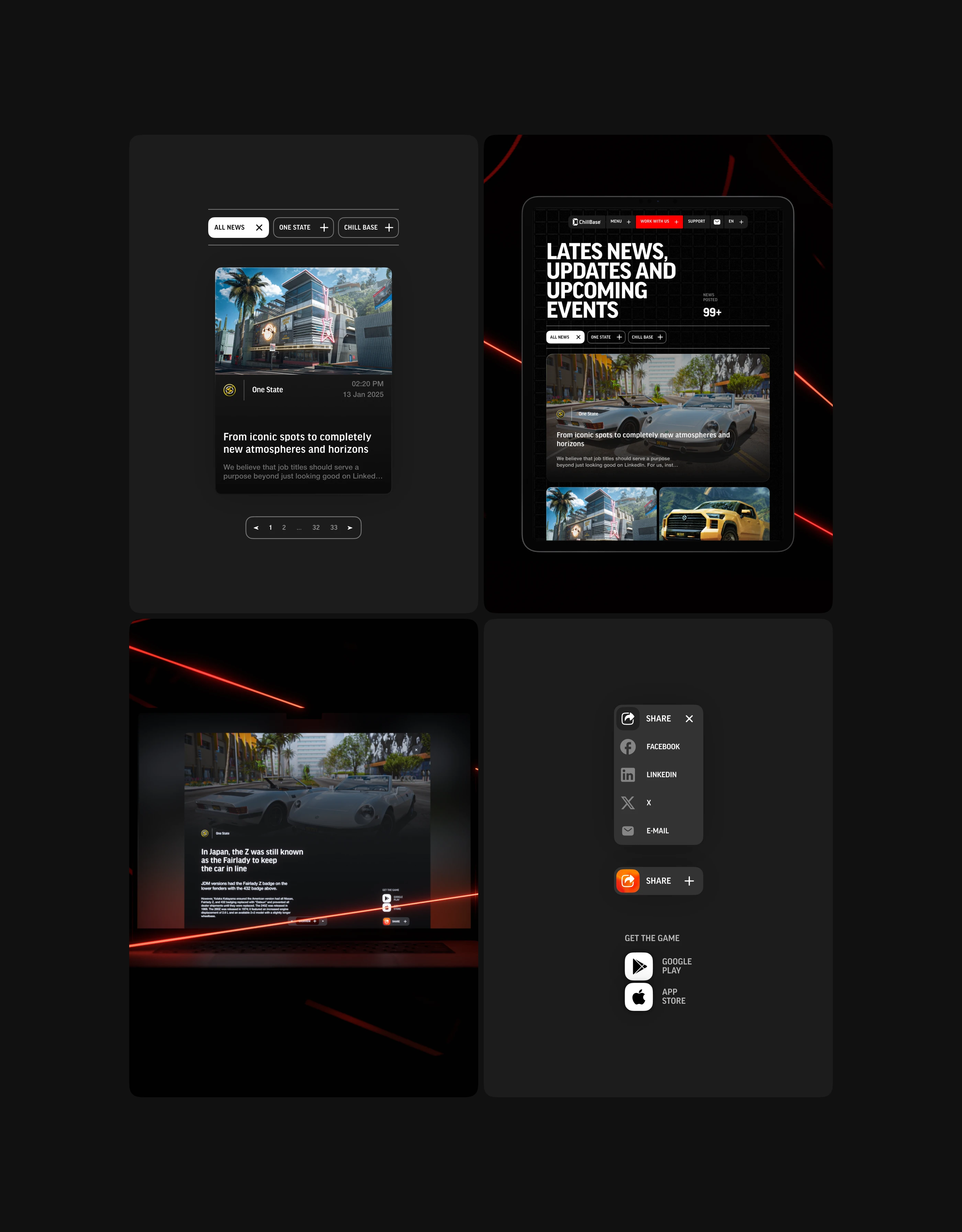Chillbase Game Development Studio Website — Изображение №15 — Интерфейсы, Анимация на Dprofile