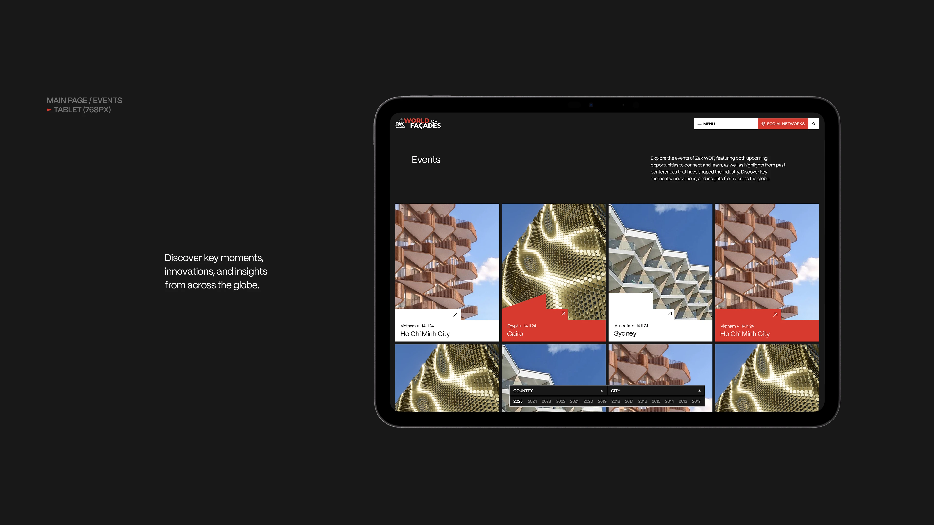 Сайт для международного строительного форума — Изображение №1 — Интерфейсы на Dprofile