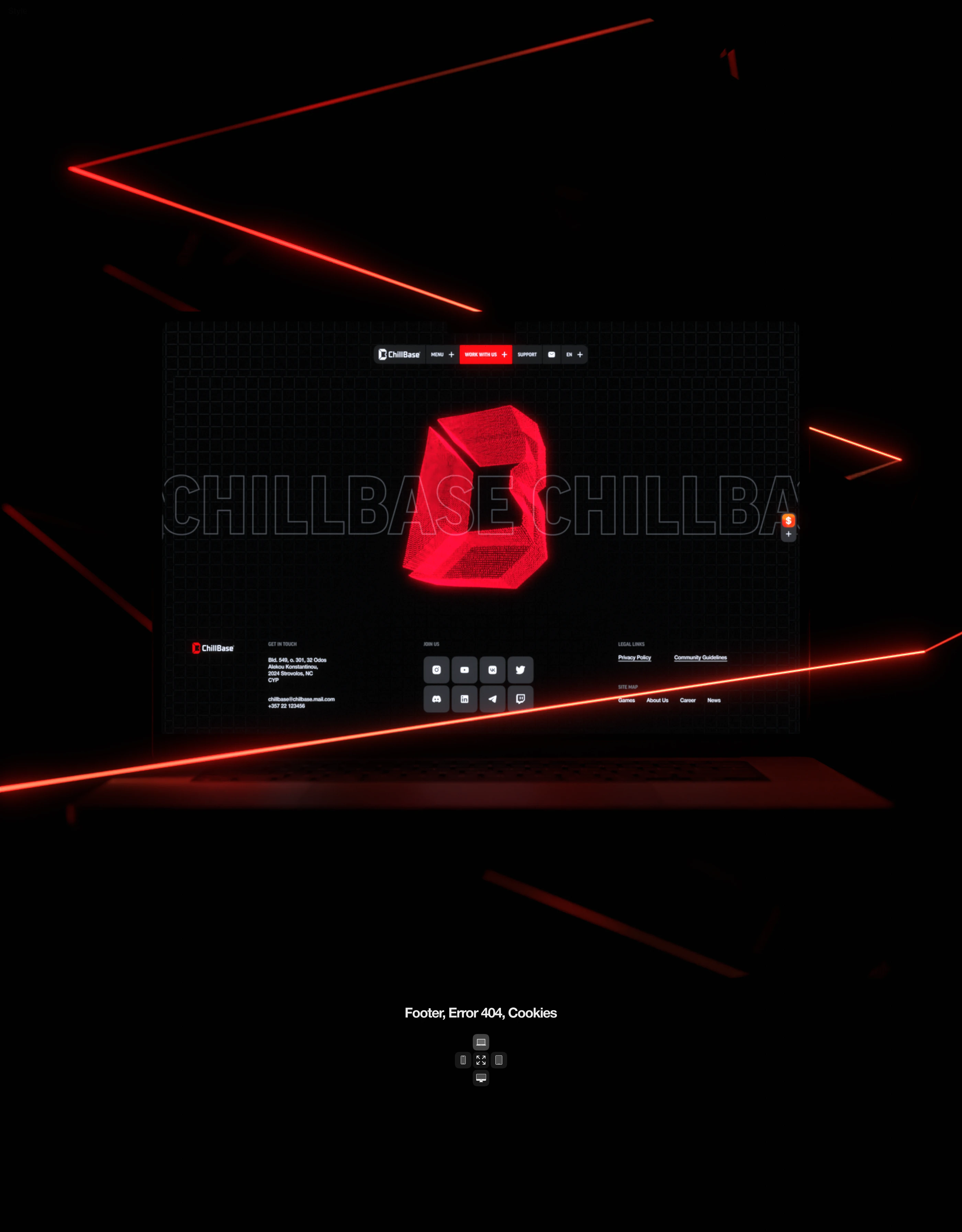 Chillbase Game Development Studio Website — Изображение №18 — Интерфейсы, Анимация на Dprofile