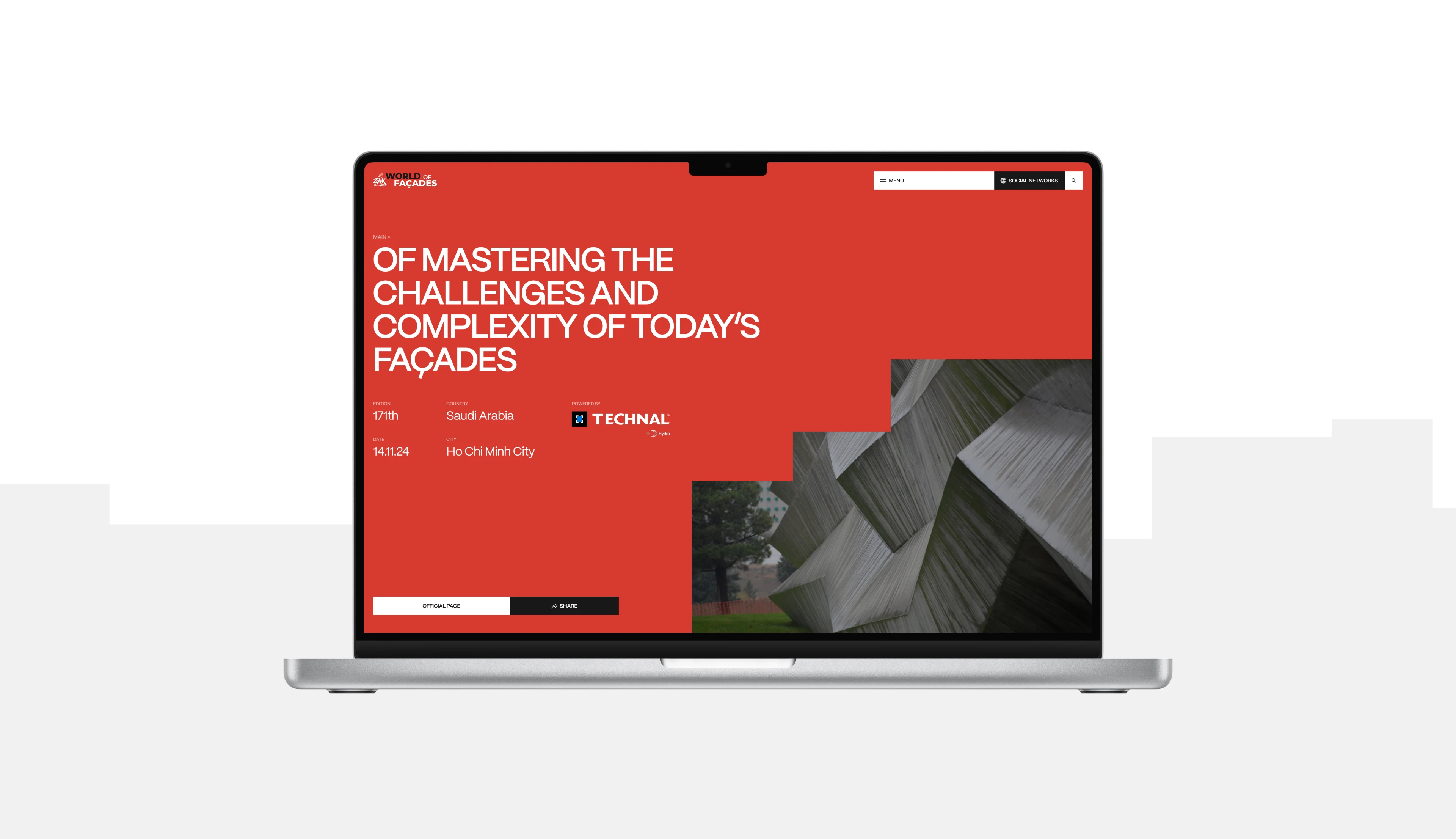 Сайт для международного строительного форума — Изображение №3 — Интерфейсы на Dprofile