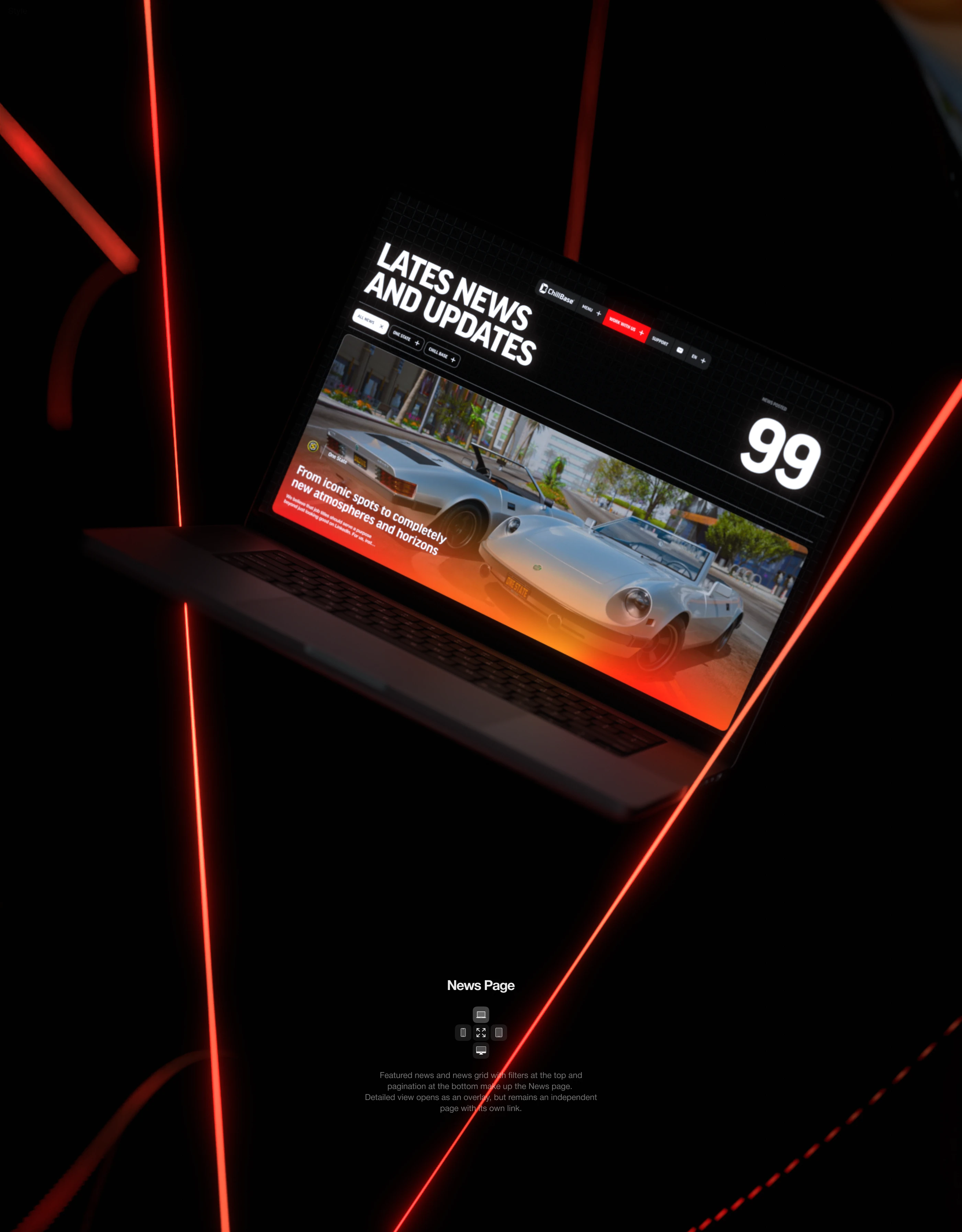Chillbase Game Development Studio Website — Изображение №14 — Интерфейсы, Анимация на Dprofile