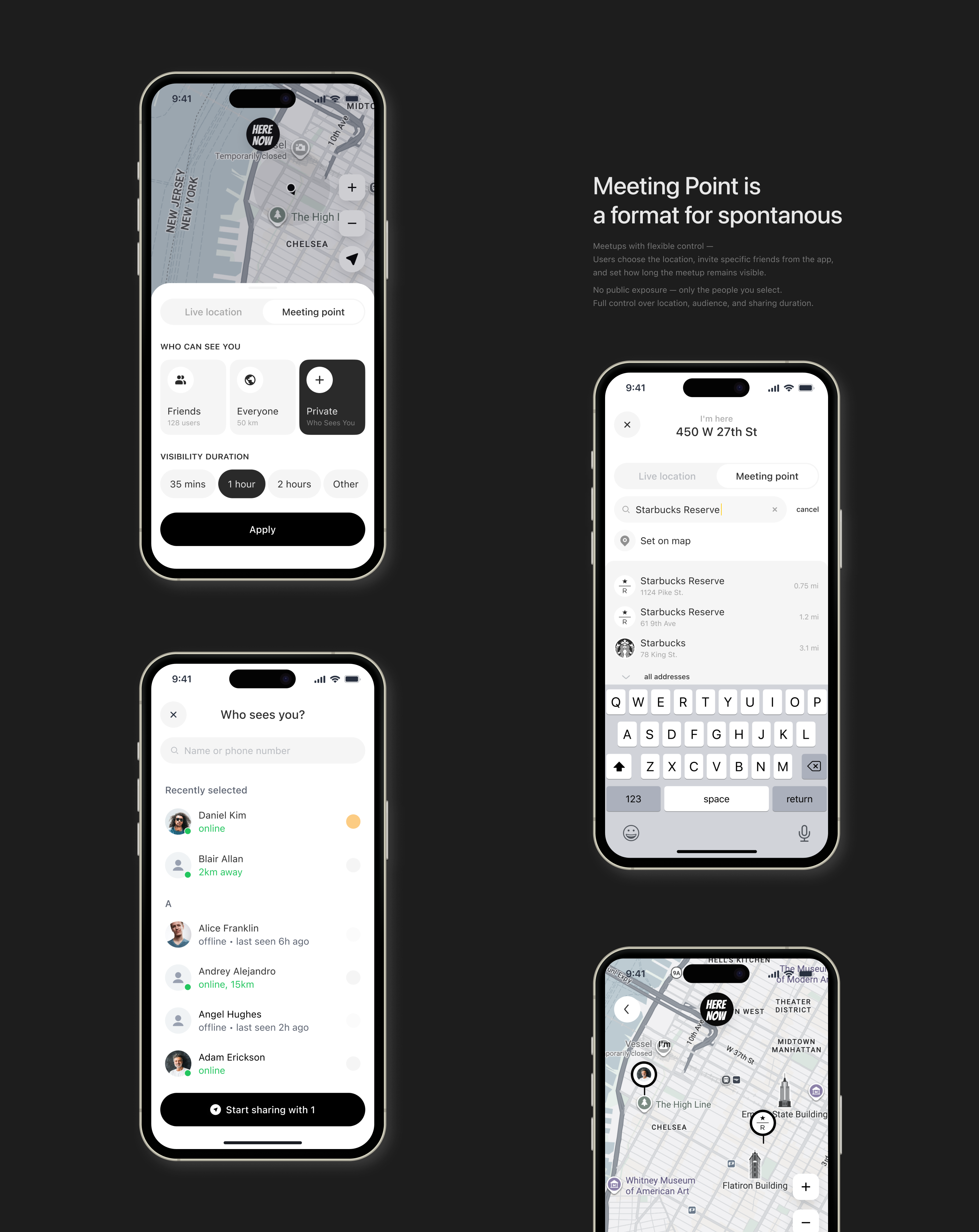 Here Now — Social Discovery App — Изображение №10 — Интерфейсы на Dprofile