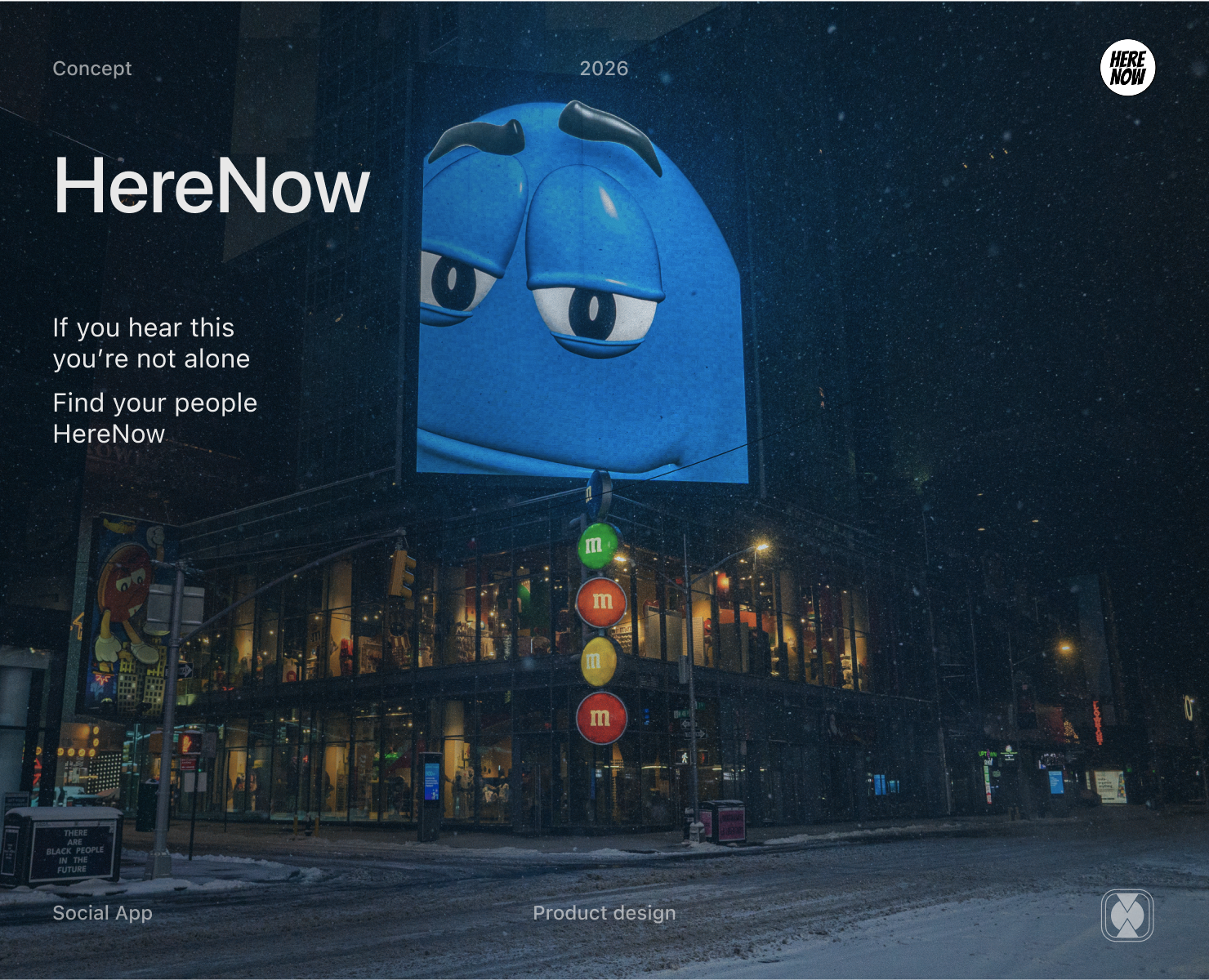 Here Now — Social Discovery App — Интерфейсы на Dprofile