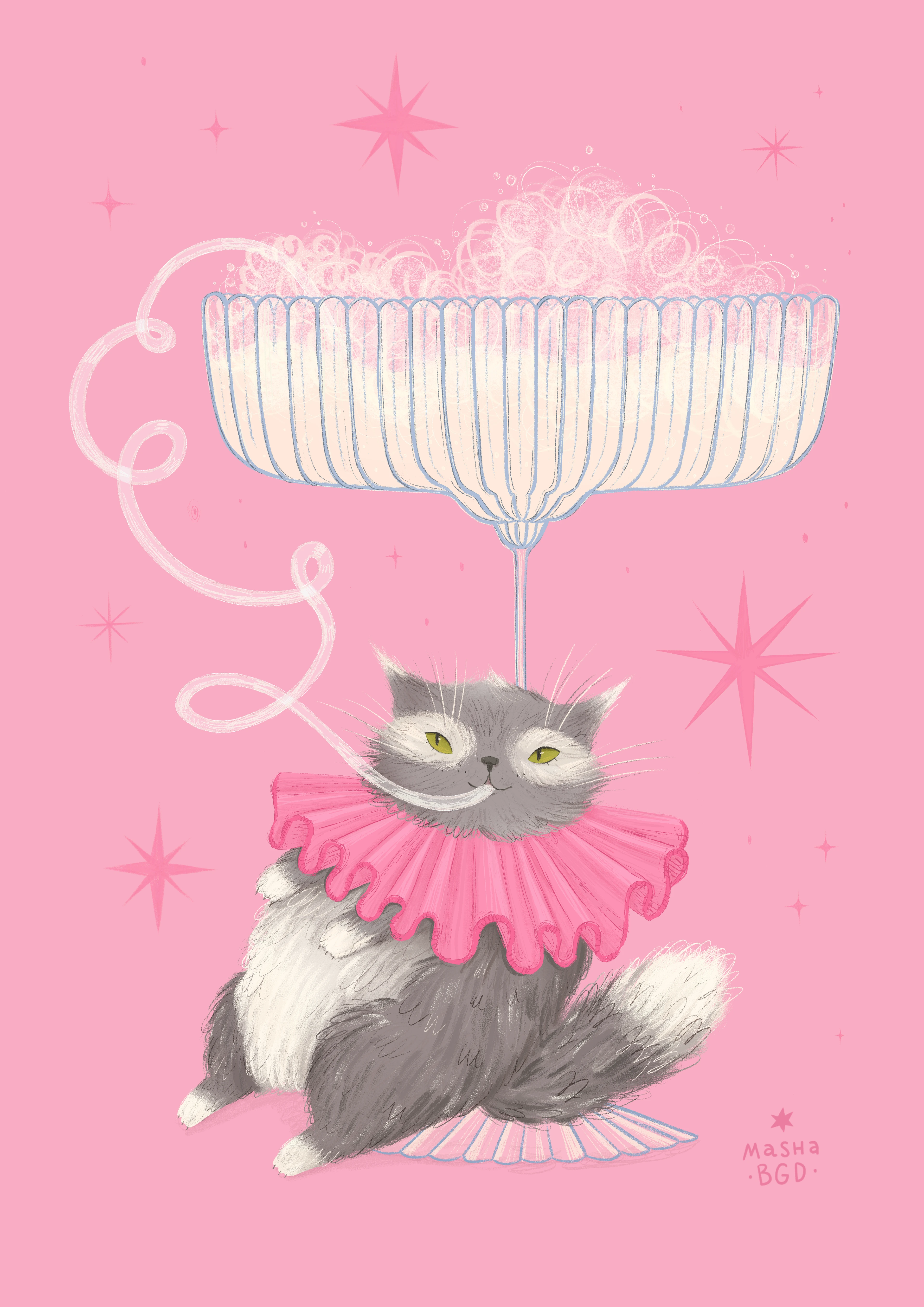 Иллюстрации для открыток с котами Postcard illustration — Изображение №5 — Брендинг, Иллюстрация на Dprofile