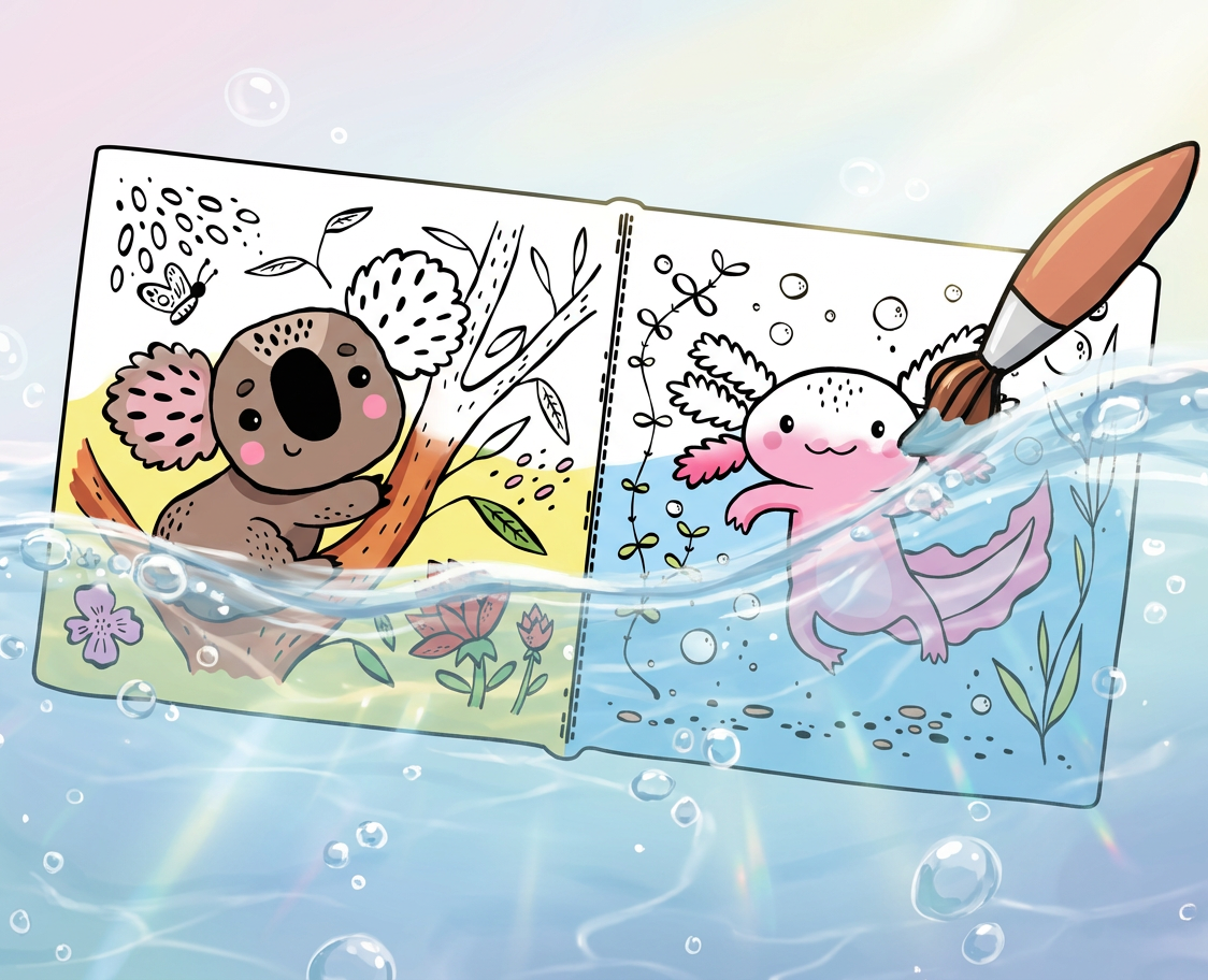 Иллюстрация для детей Раскраска Coloring book for kids на Dprofile