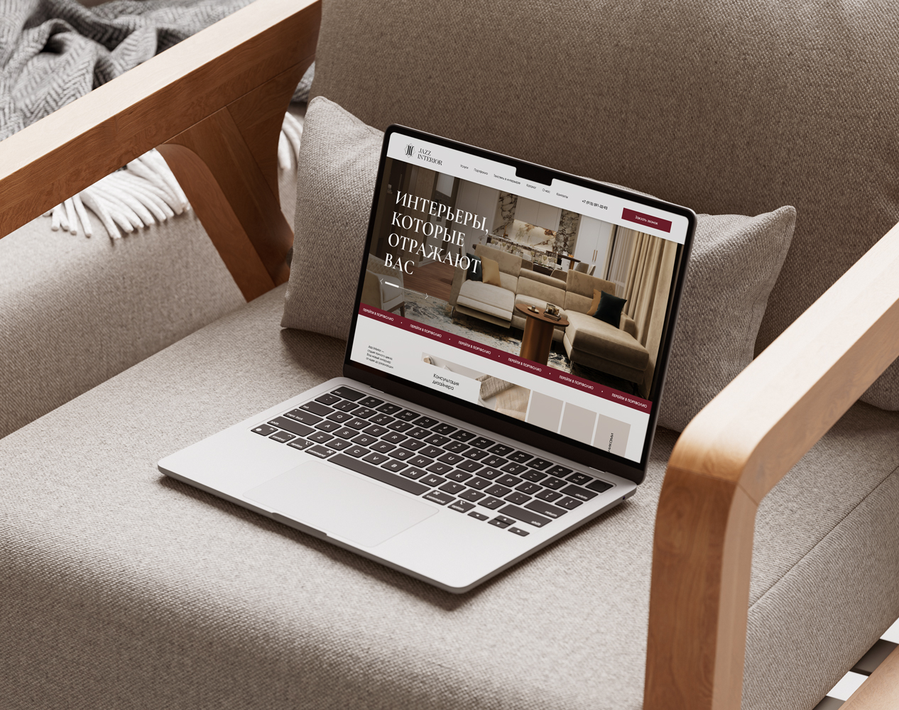 Jazz Interior | Web-design — Изображение №1 — Интерфейсы на Dprofile