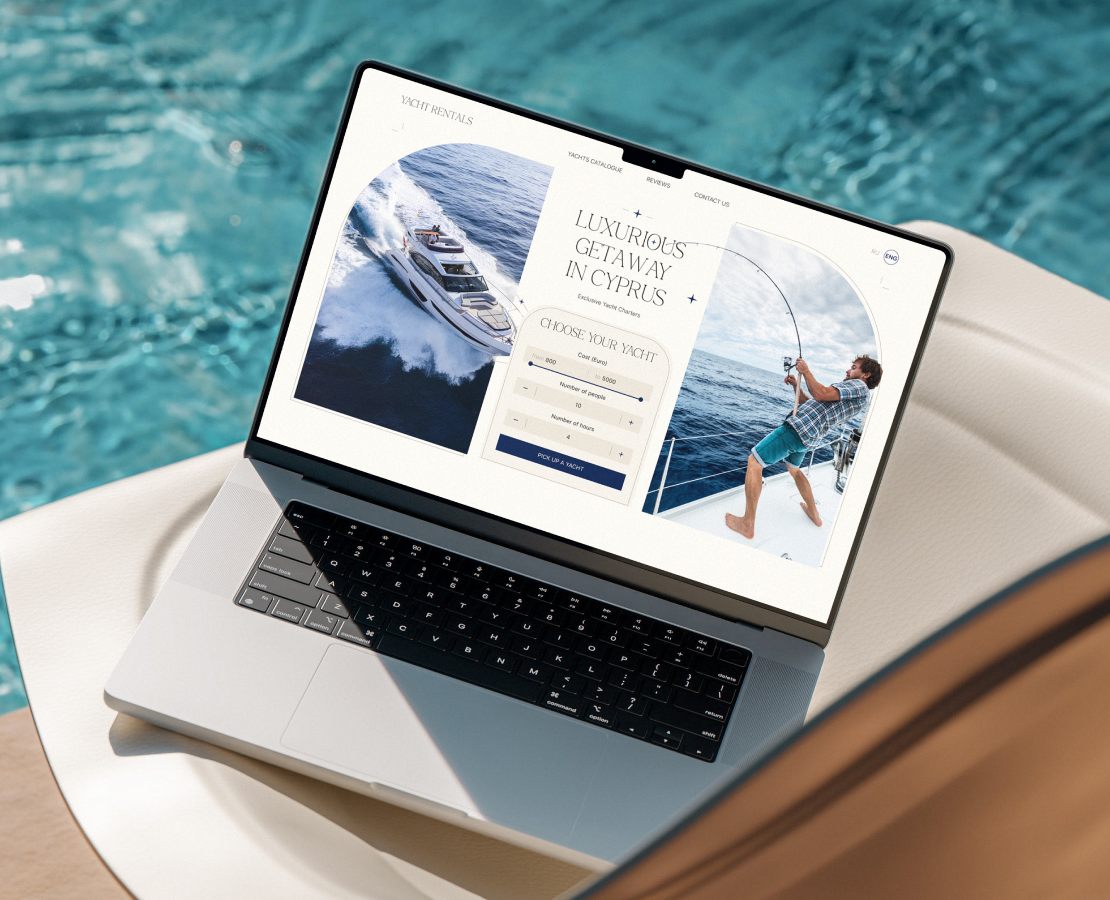 Аренда яхт | Landing | UI/UX — Интерфейсы на Dprofile