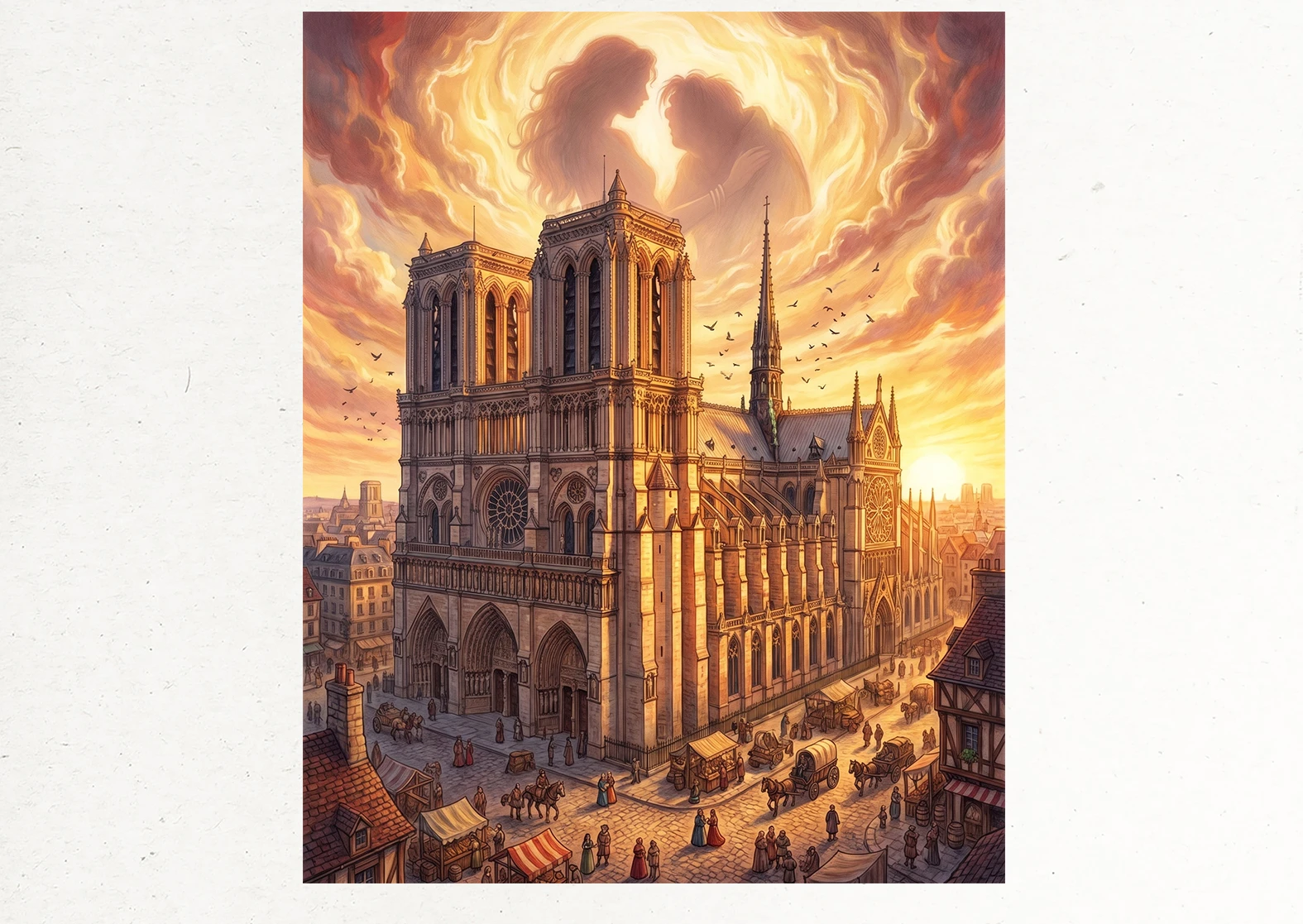 Notre-Dame de Paris | AI иллюстрации — Изображение №11 — Иллюстрация, Нейро на Dprofile