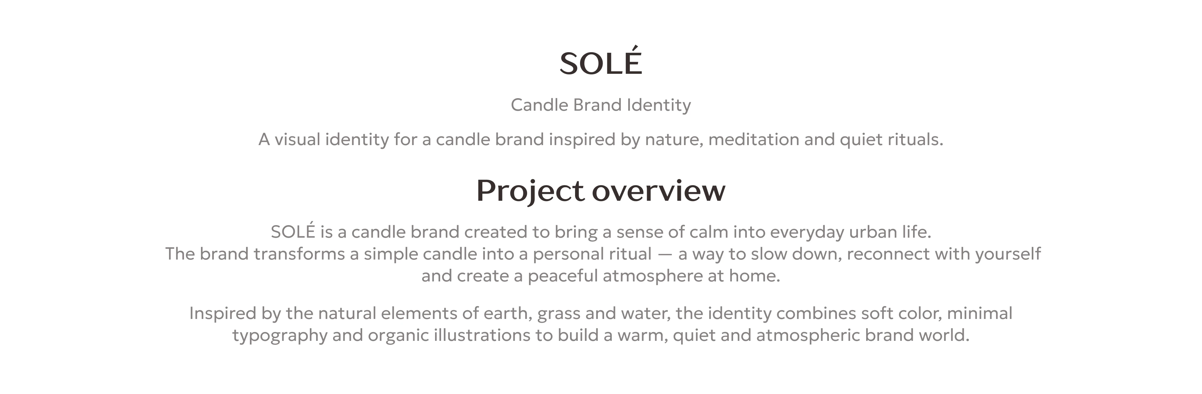 SOLÉ — Candle Brand Identity — Изображение №1 — Брендинг на Dprofile