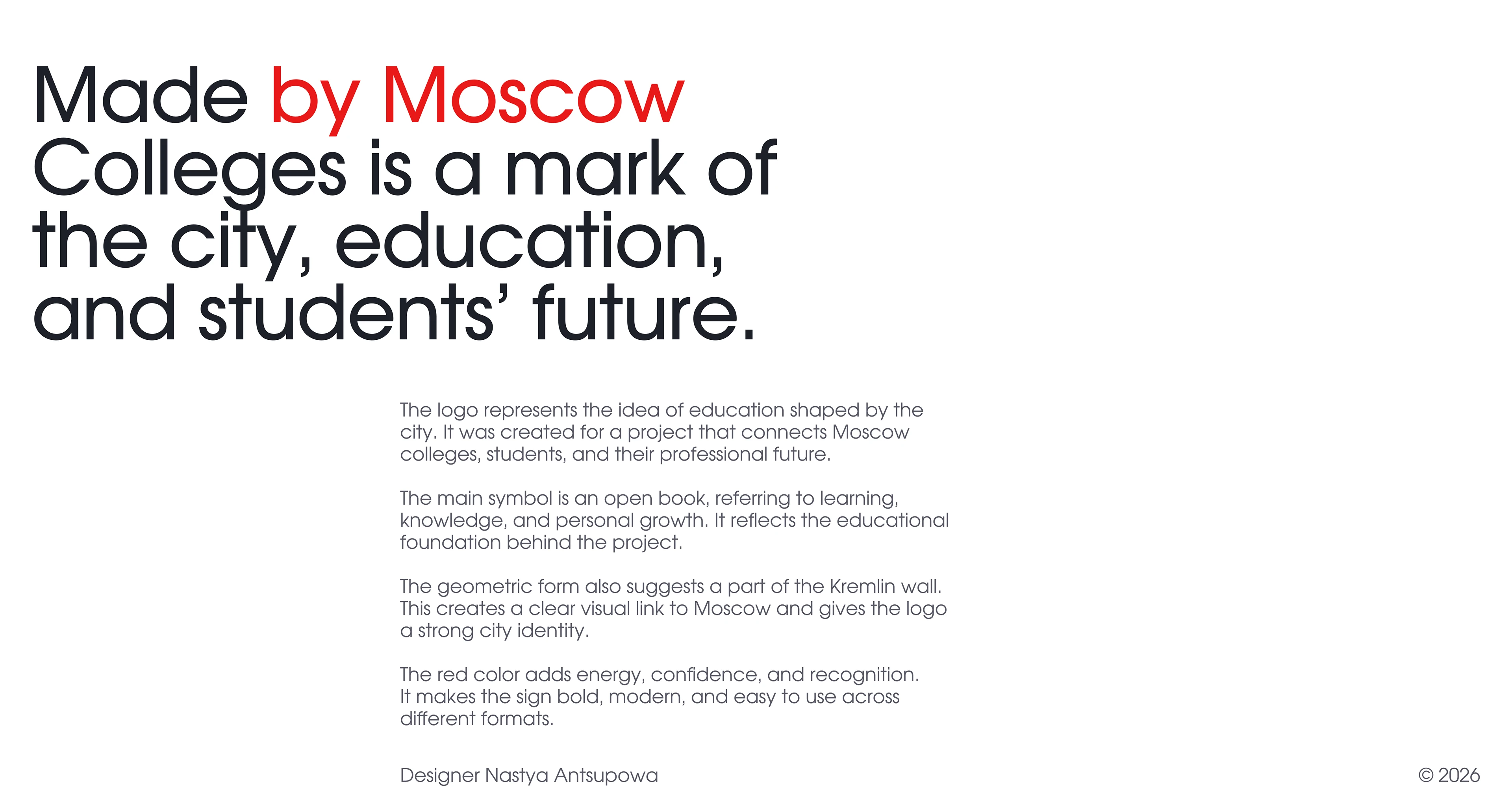 Made by Moscow Colleges — Visual Identity Concept — Изображение №2 — Брендинг на Dprofile