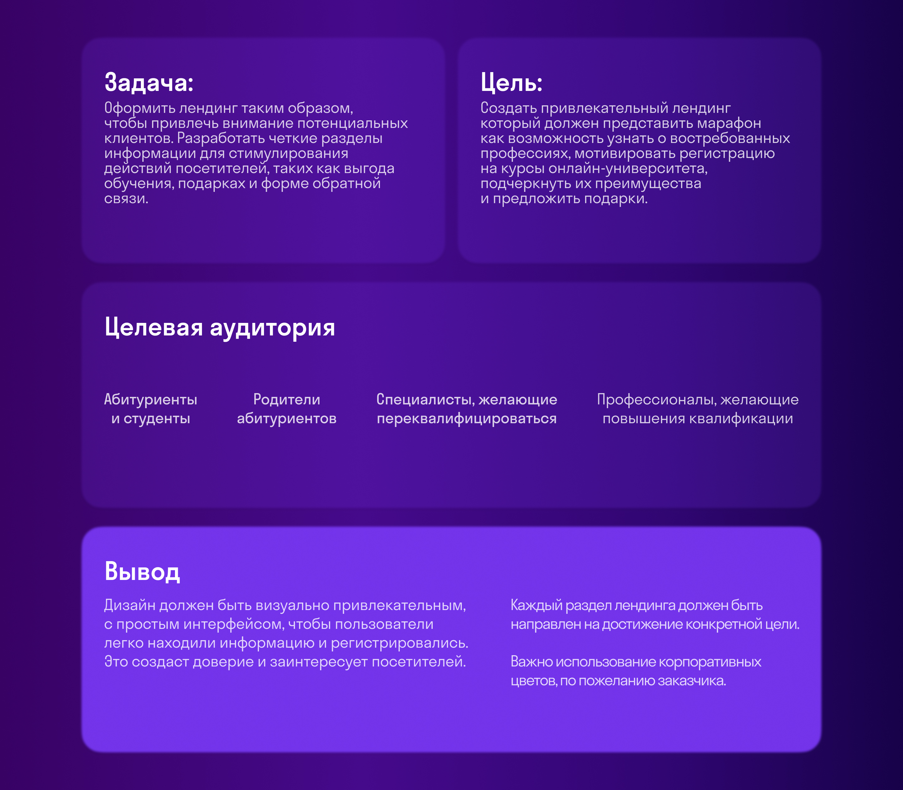 Лендинг марафона профессий — Изображение №2 — Интерфейсы на Dprofile