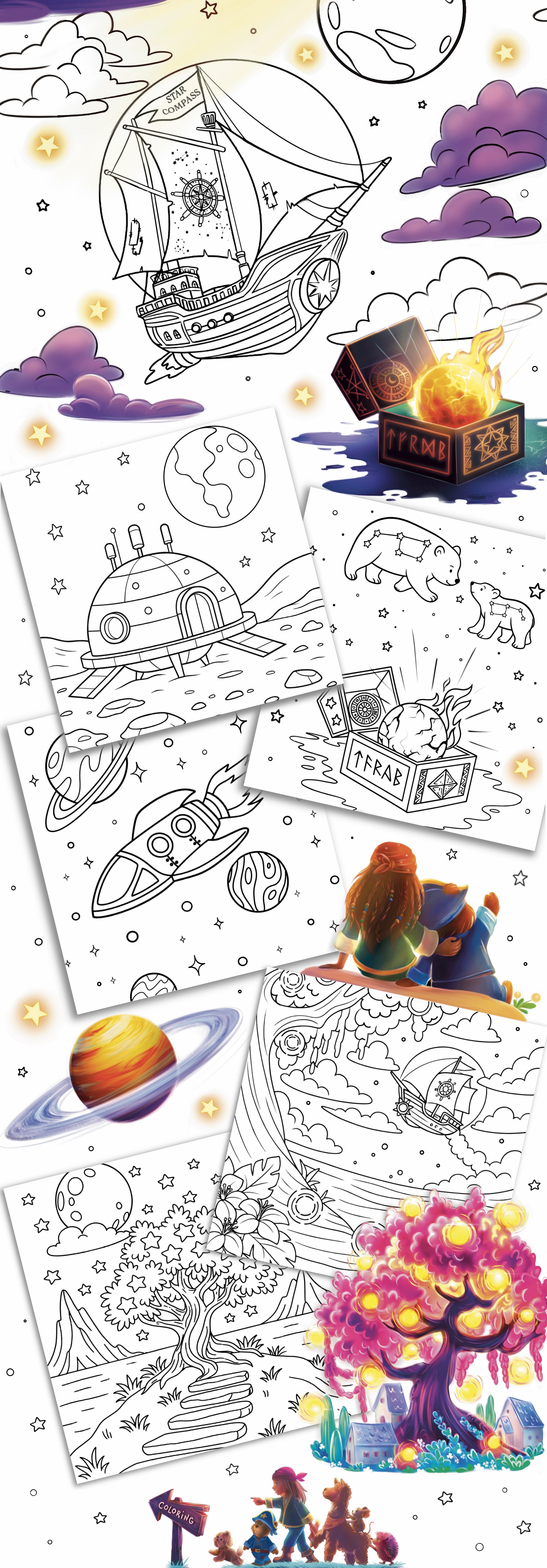 Раскраска для детей — Изображение №3 — Иллюстрация, Графика на Dprofile