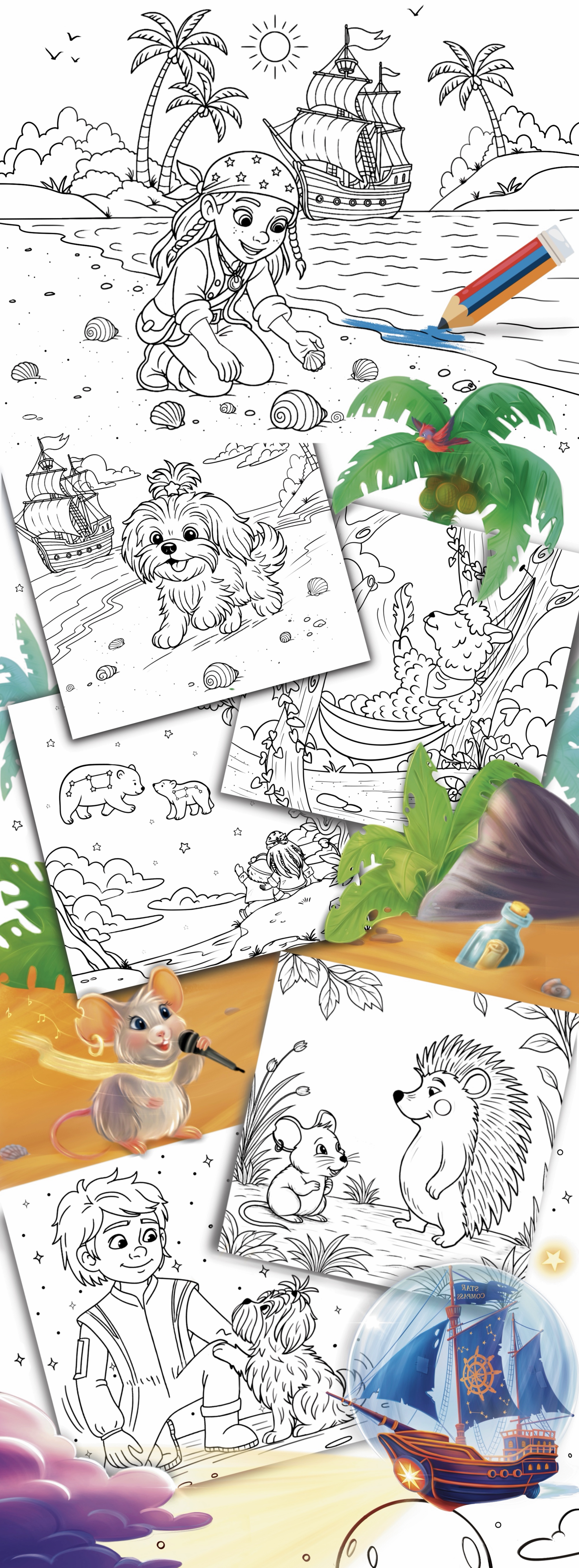 Раскраска для детей — Изображение №2 — Иллюстрация, Графика на Dprofile