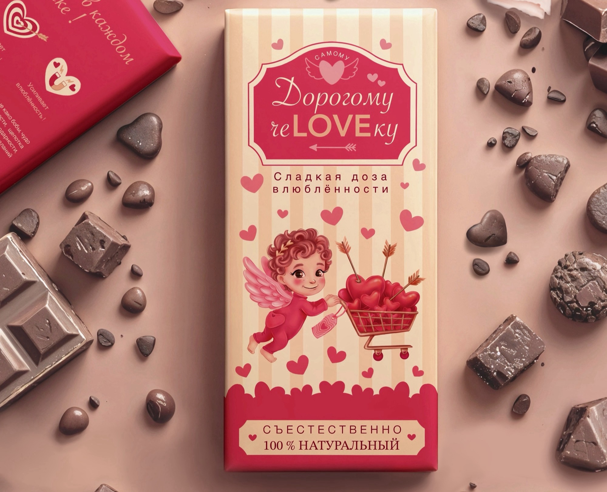 Дизайн упаковки для шоколадной валентинки на Dprofile