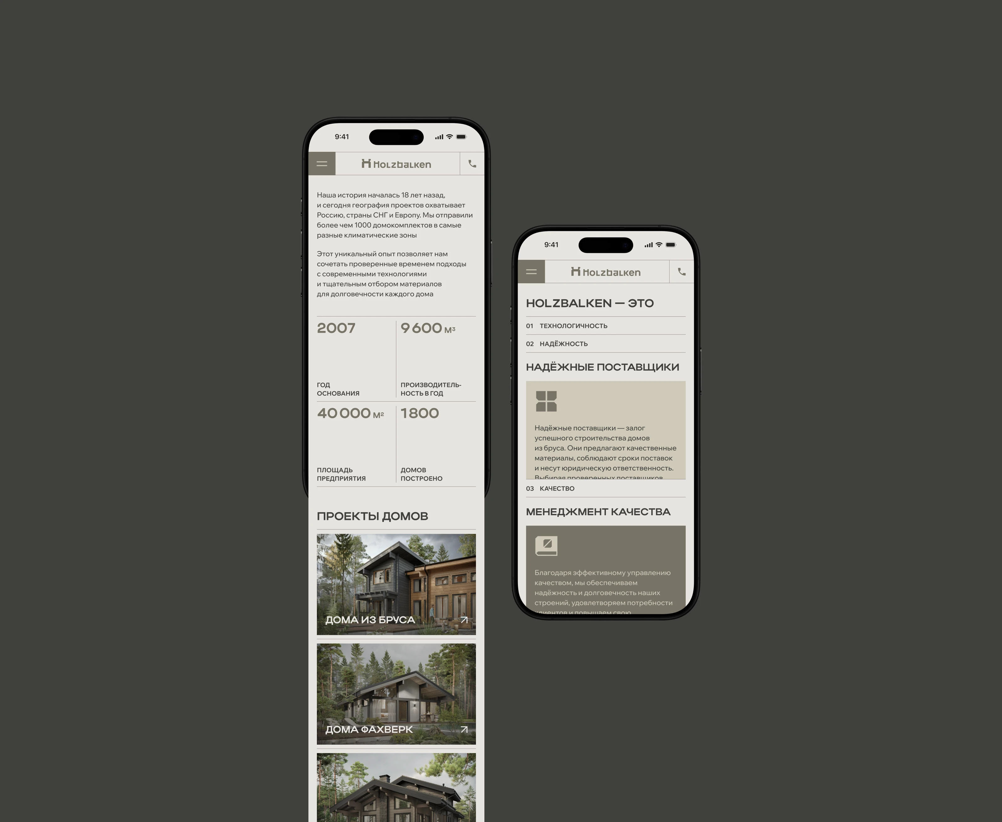 HOLZBALKEN.RU — Изображение №4 — Интерфейсы, Анимация на Dprofile