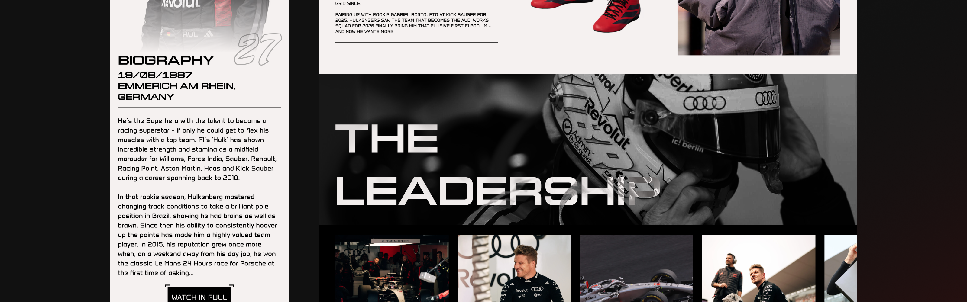 AUDI F1 | COMPANY WEBSITE — Изображение №48 — Интерфейсы на Dprofile