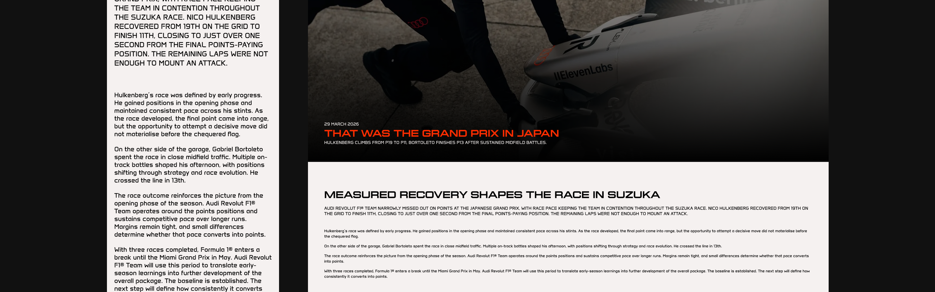AUDI F1 | COMPANY WEBSITE — Изображение №30 — Интерфейсы на Dprofile