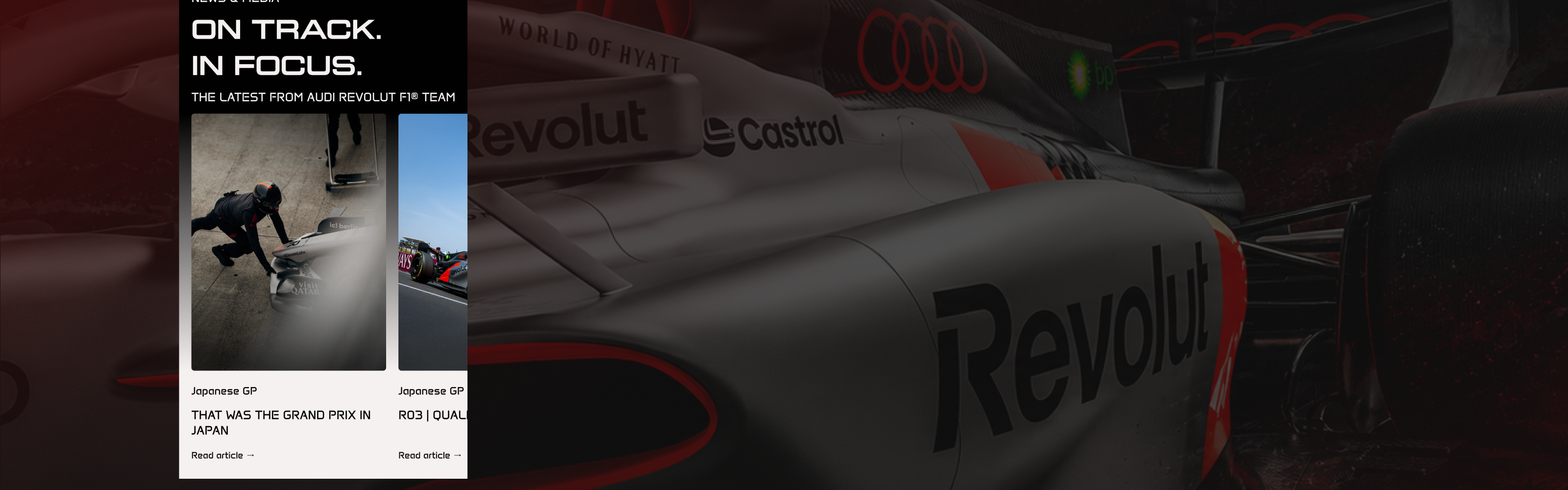 AUDI F1 | COMPANY WEBSITE — Изображение №15 — Интерфейсы на Dprofile